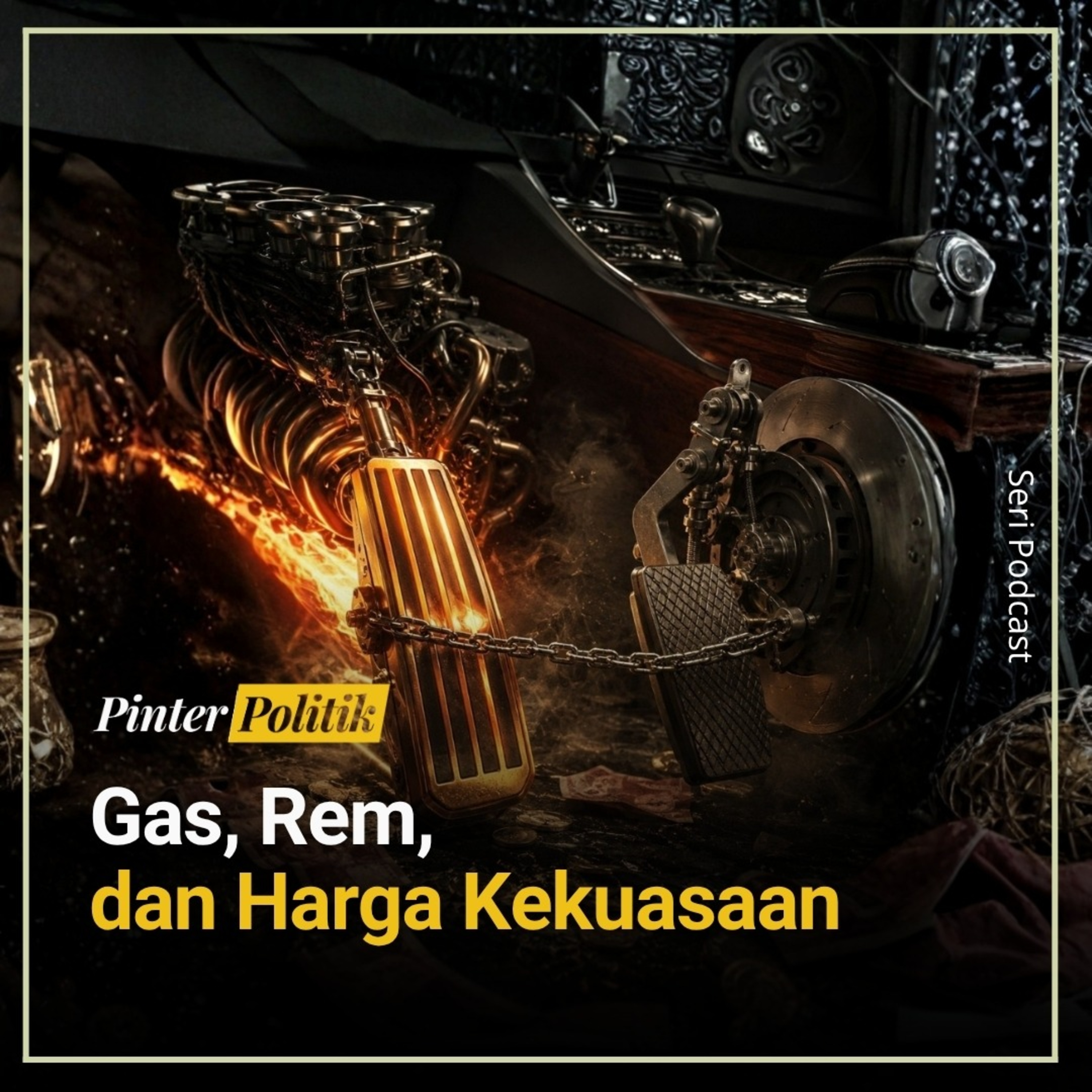 Gas, Rem, dan Harga Kekuasaan episode artwork