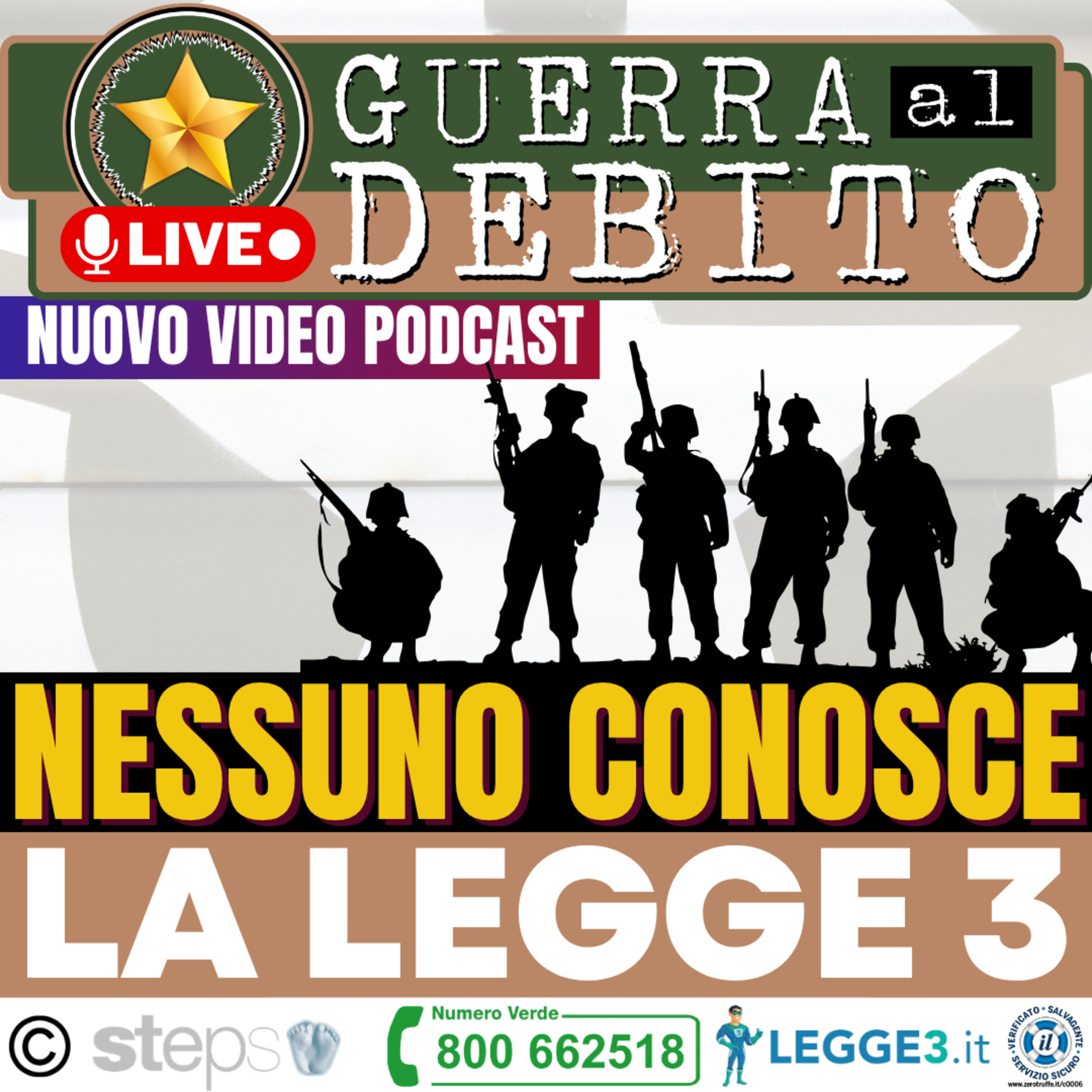 144) NESSUNO CONOSCE LA LEGGE 3 MA TUTTI VOGLIONO CANCELLARE I DEBITI [Guerra al Debito 🔴𝗟𝗜𝗩𝗘] episode artwork