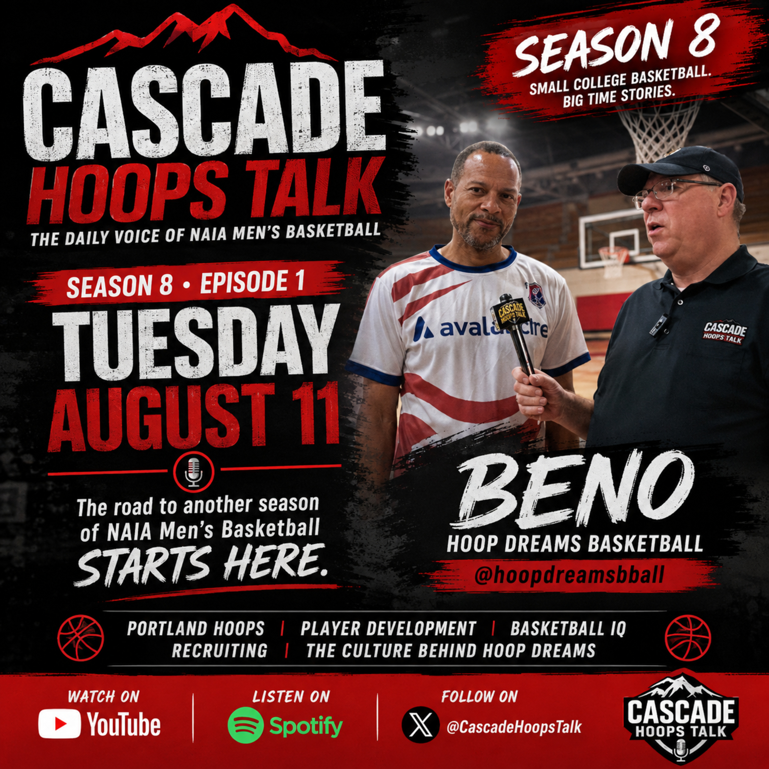 Cascade Hoops Talk Season 8 Premiere | Beno Memory of Hoop Dreams Basketball episode artwork