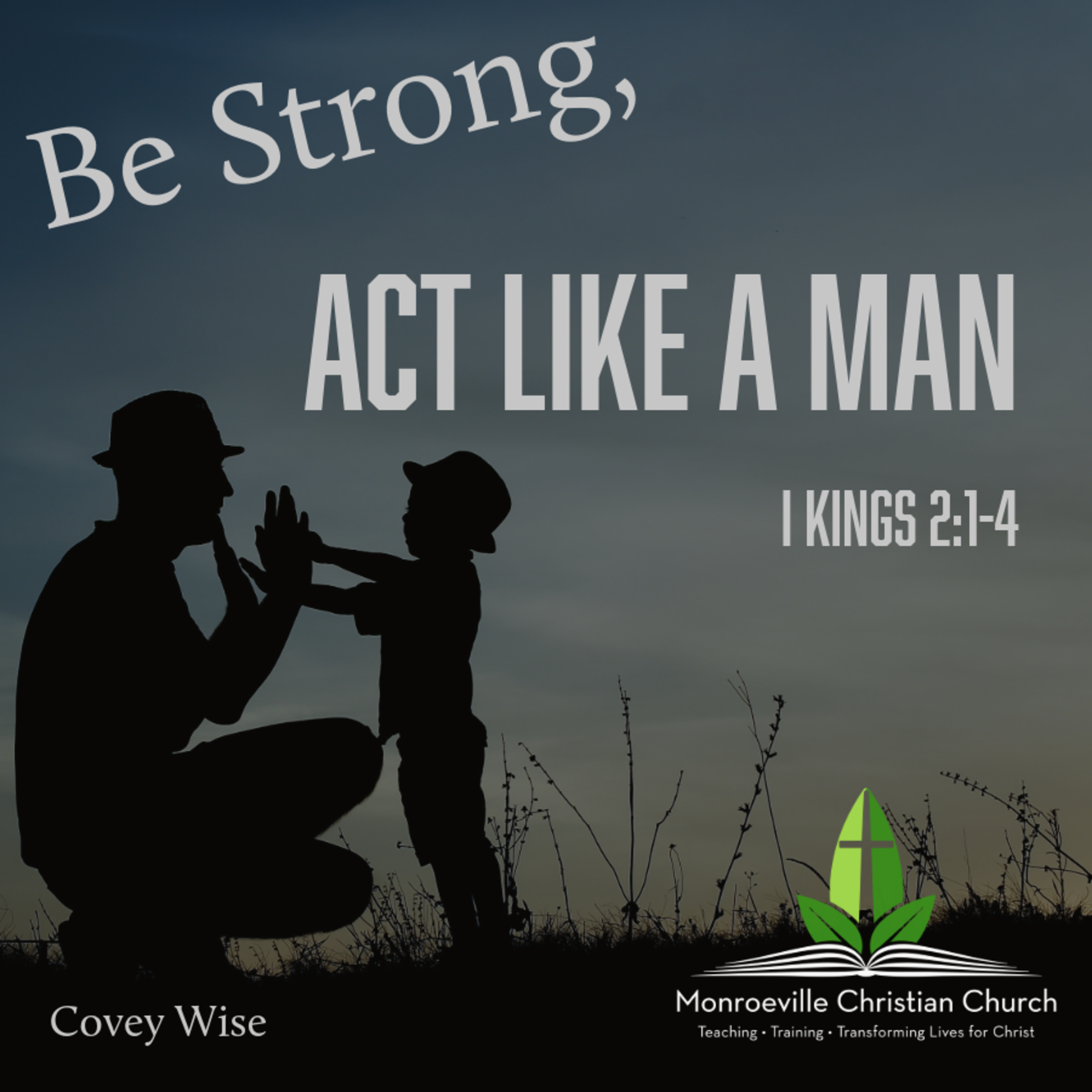 "Be Strong, Act Like a Man" - Father's Day - I Kings 2:1-4 - Covey Wise episode artwork