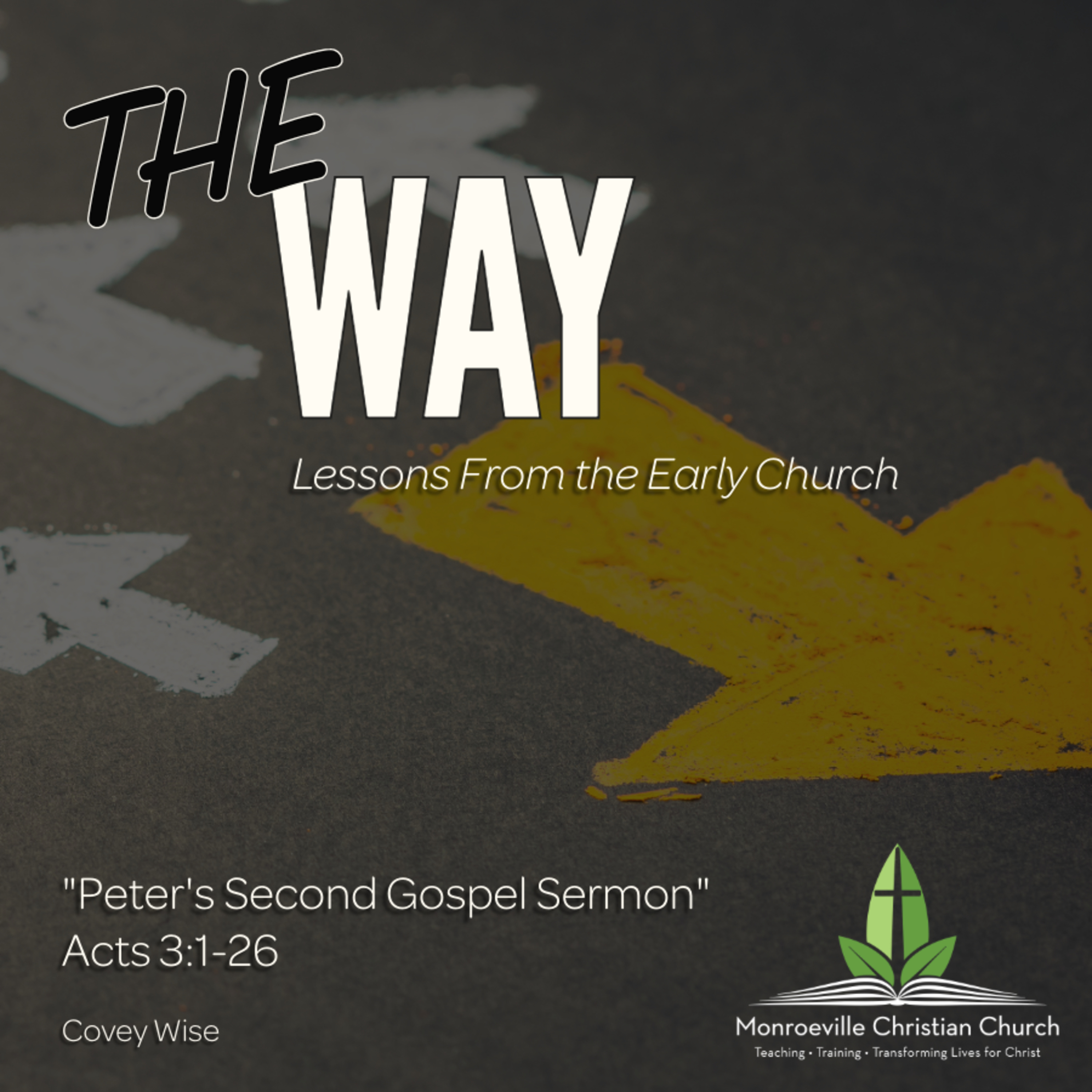 "Peter's Second Gospel Sermon" - The WAY Series - Acts 3:1-26 - Covey Wise episode artwork