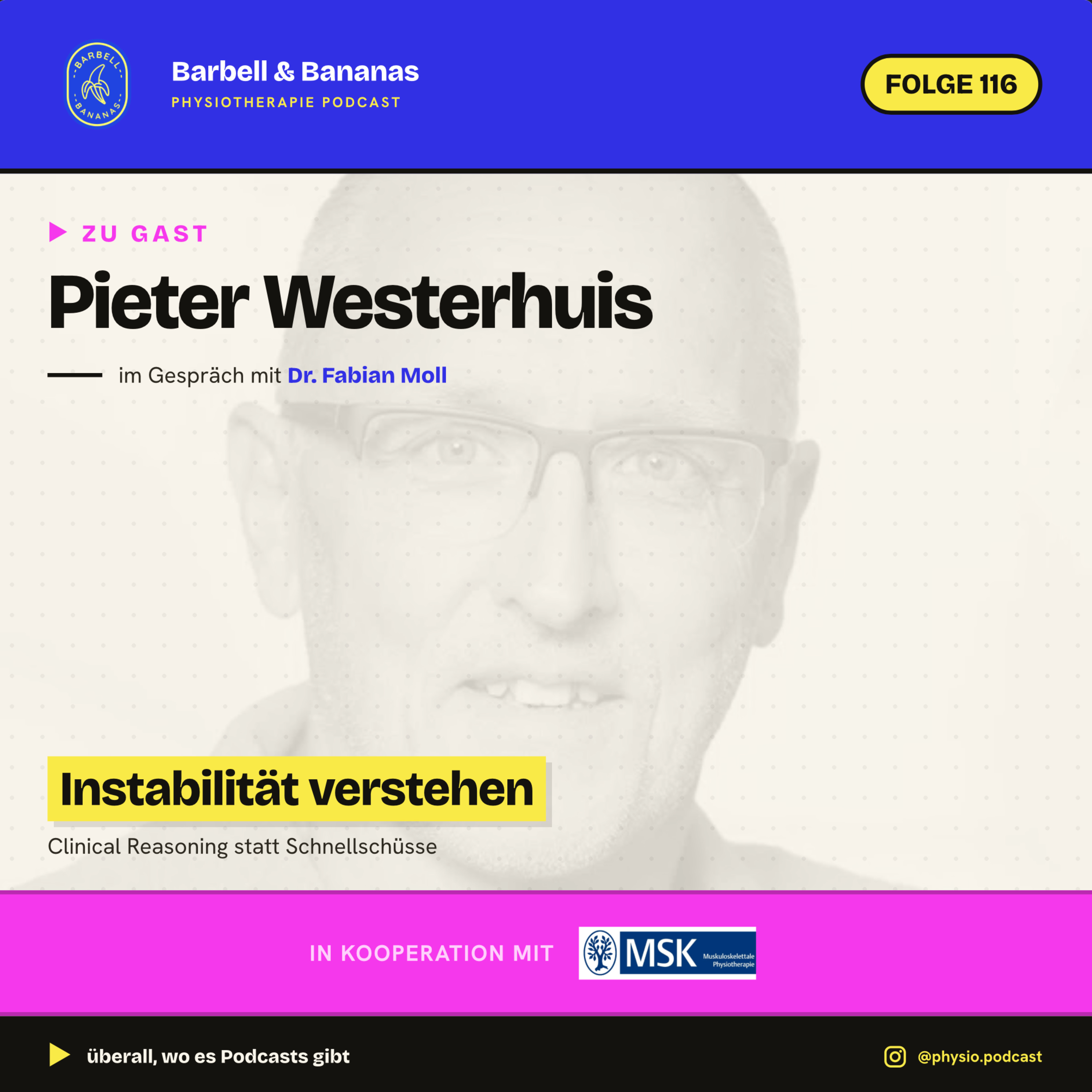 116 Pieter Westerhuis – Instabilität verstehen - Clinical Reasoning statt Schnellschüsse episode artwork