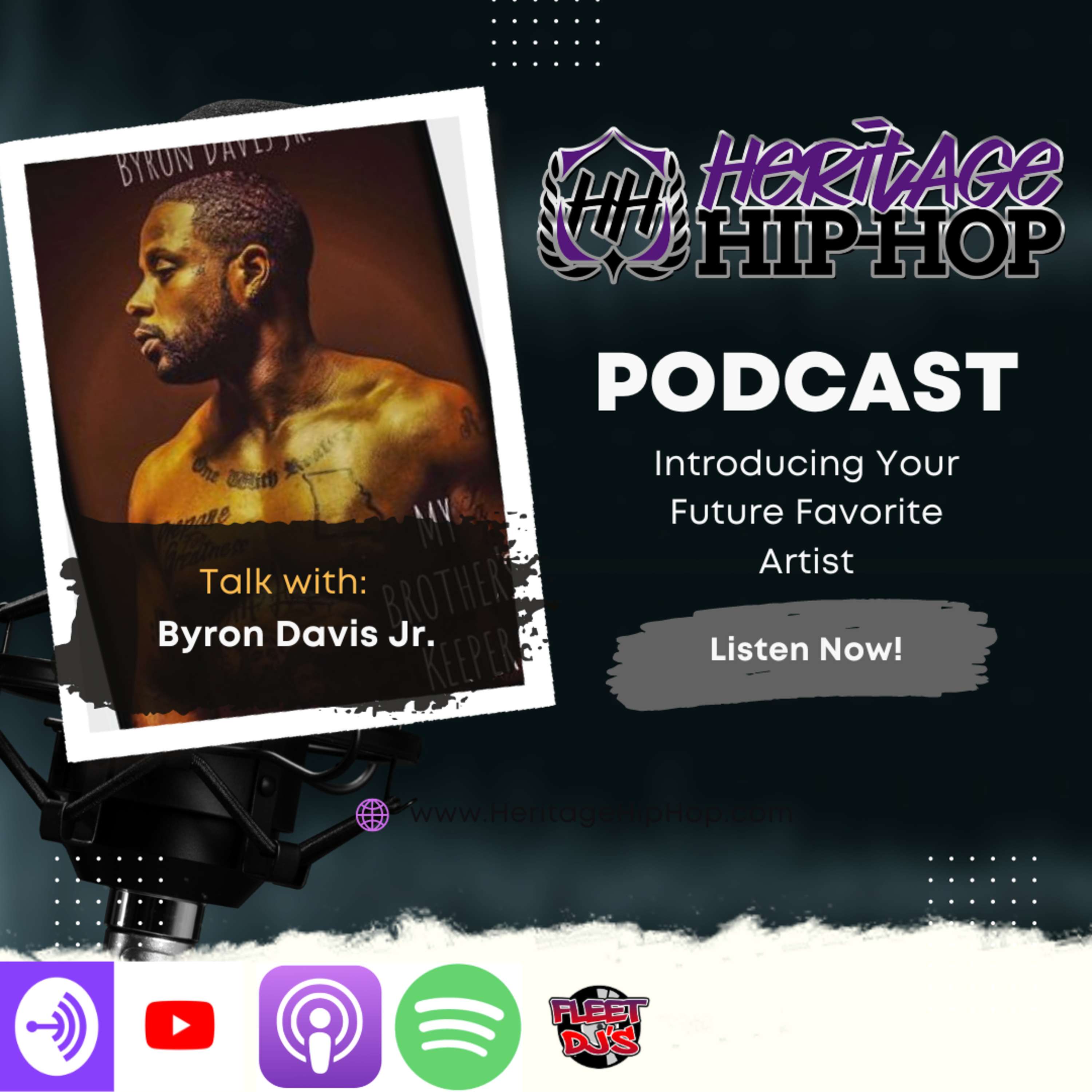 Heritage Hip-Hop Podcast Ep. 189 Byron Davis Jr.  episode artwork