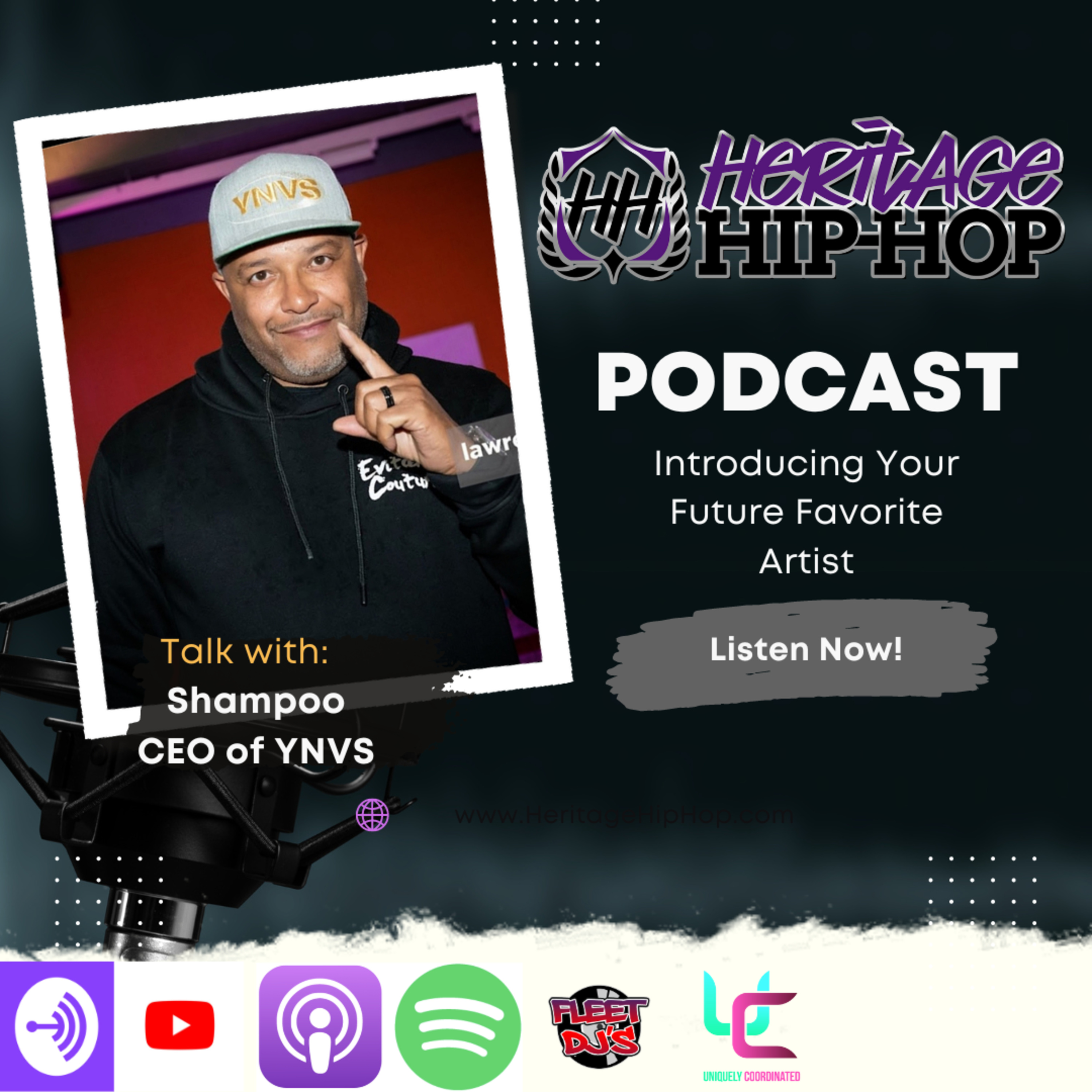 Heritage Hip-Hop Podcast Ep. 200 Shampoo episode artwork