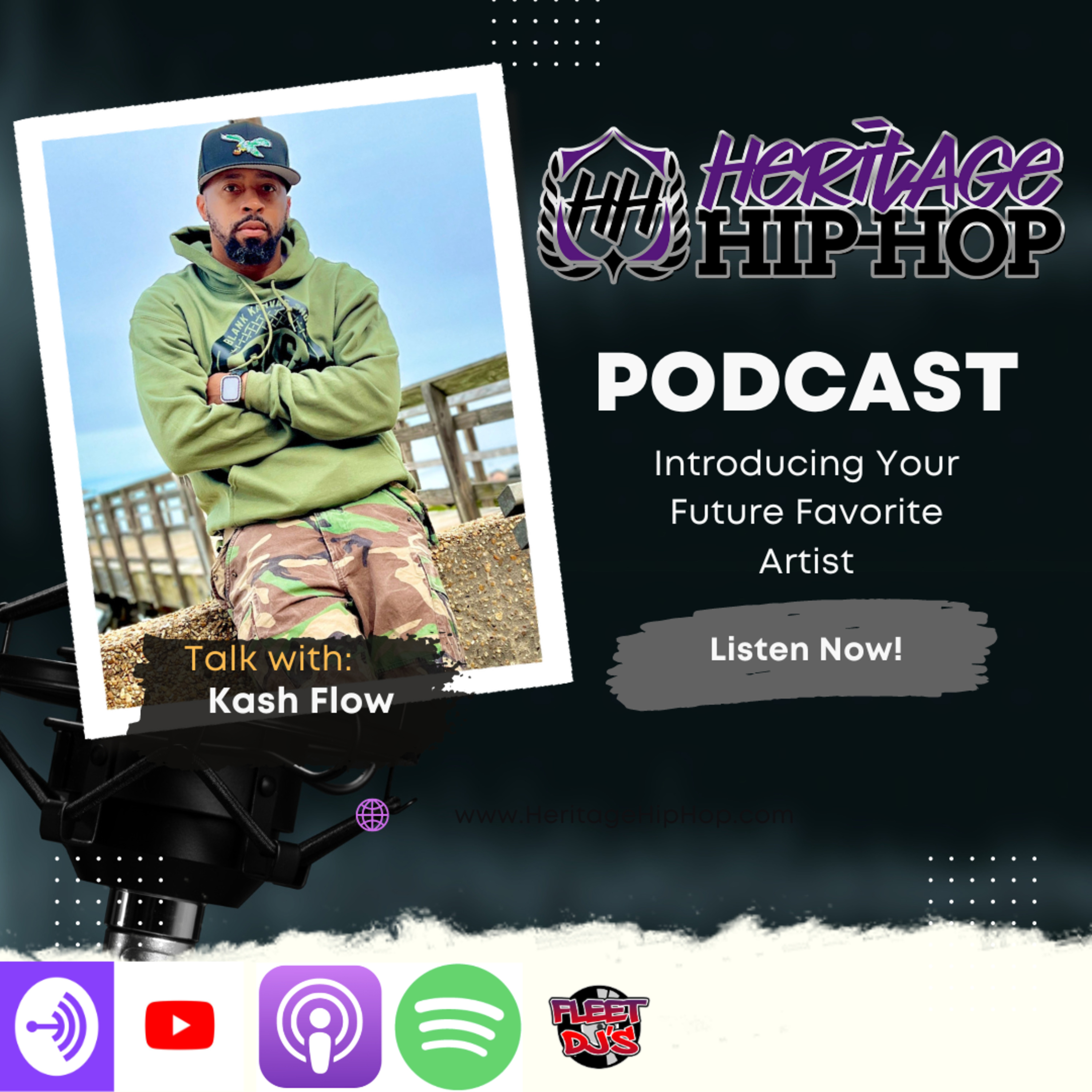 Heritage Hip-Hop Podcast Ep. 205 Kash Flow episode artwork