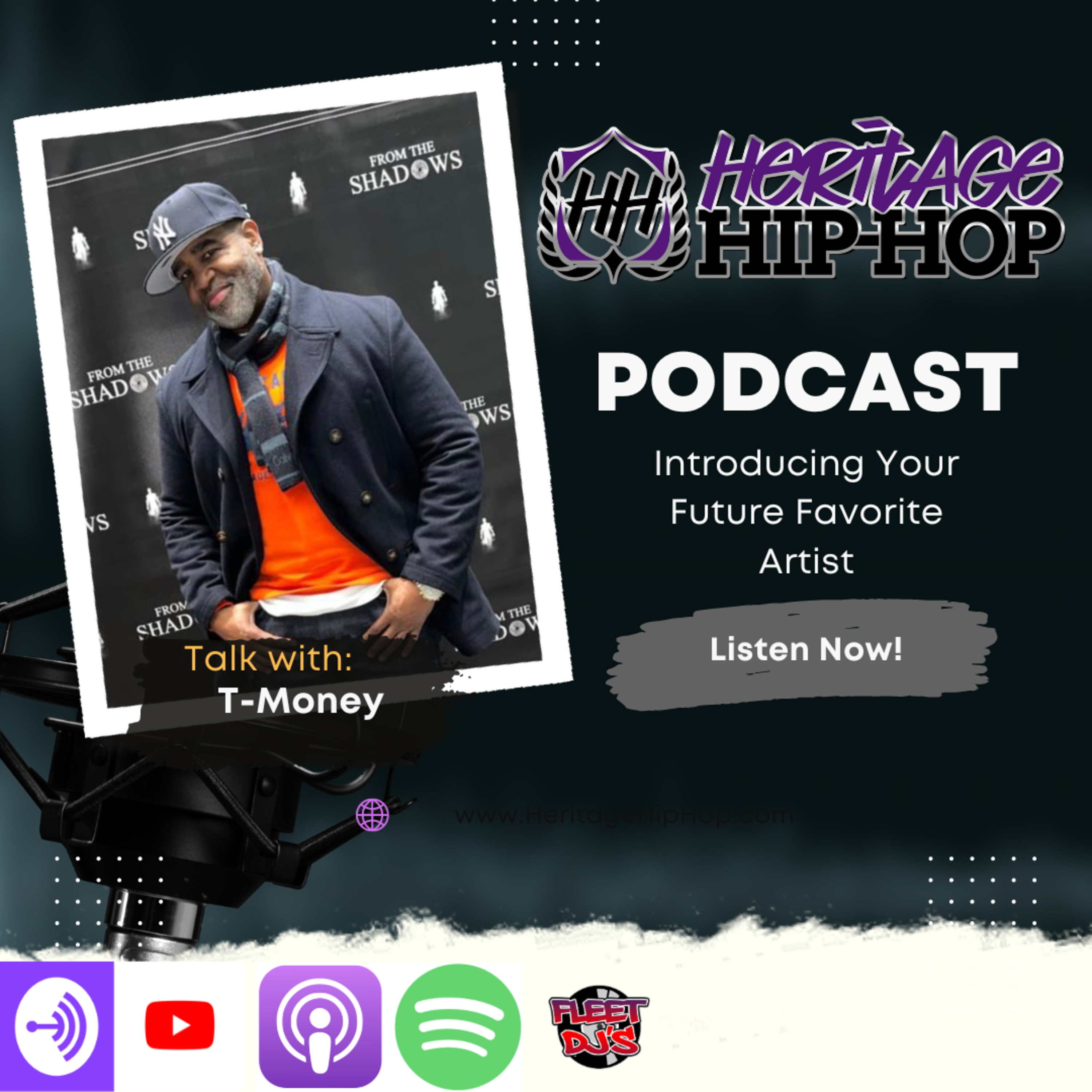 Heritage Hip-Hop Podcast Ep. 209 T-Money episode artwork