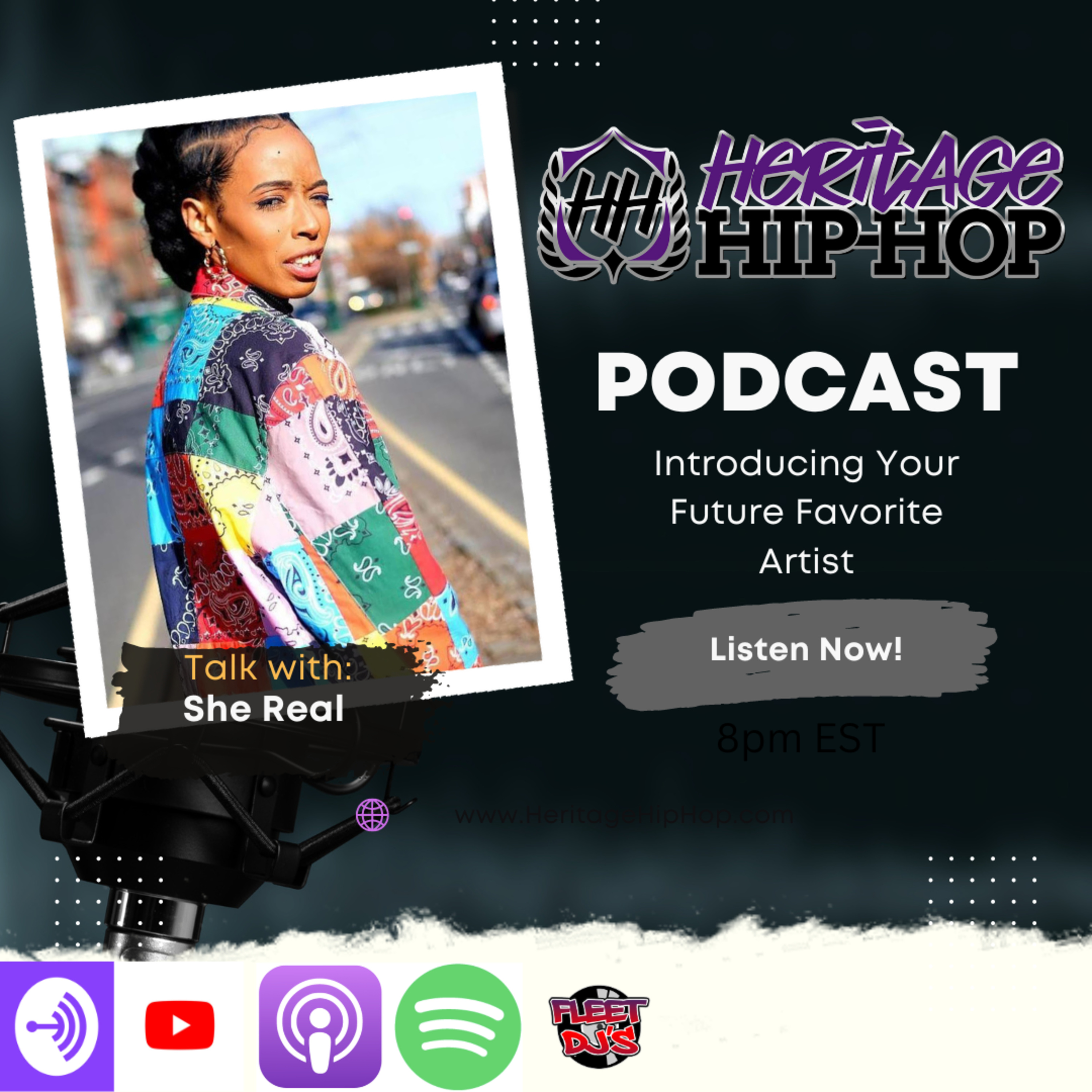 Heritage Hip-Hop Podcast Ep. 212 She Real episode artwork