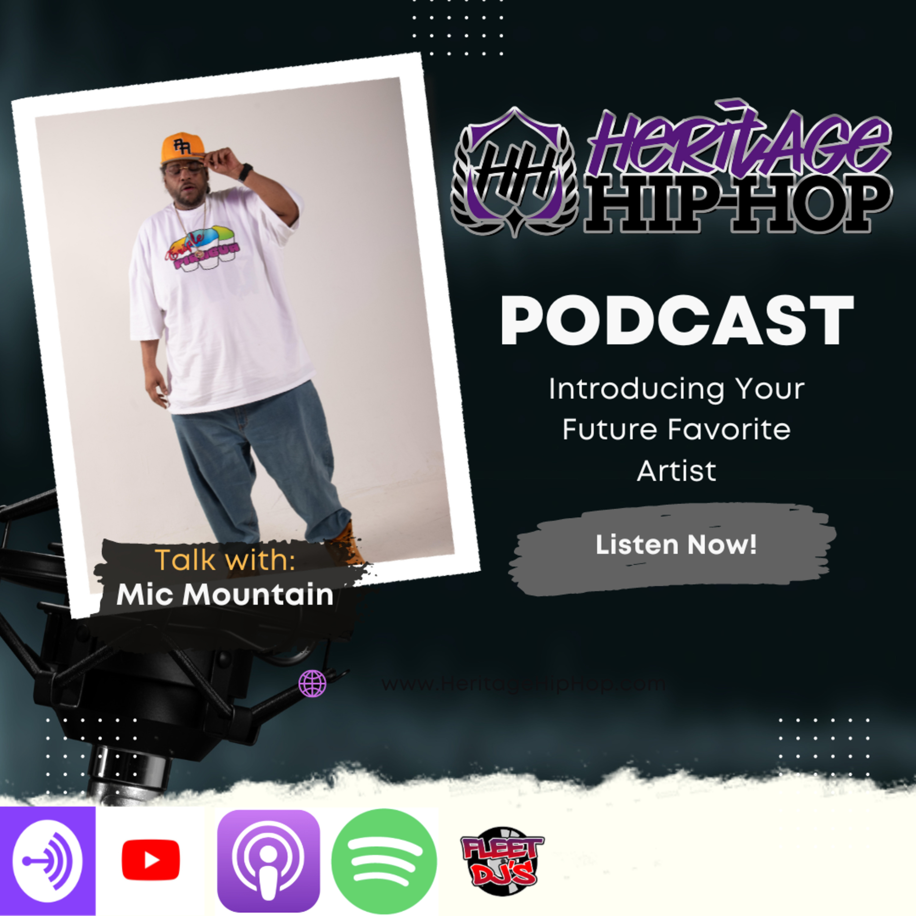 Heritage Hip-Hop Podcast Ep. 215 Mic Mountain episode artwork