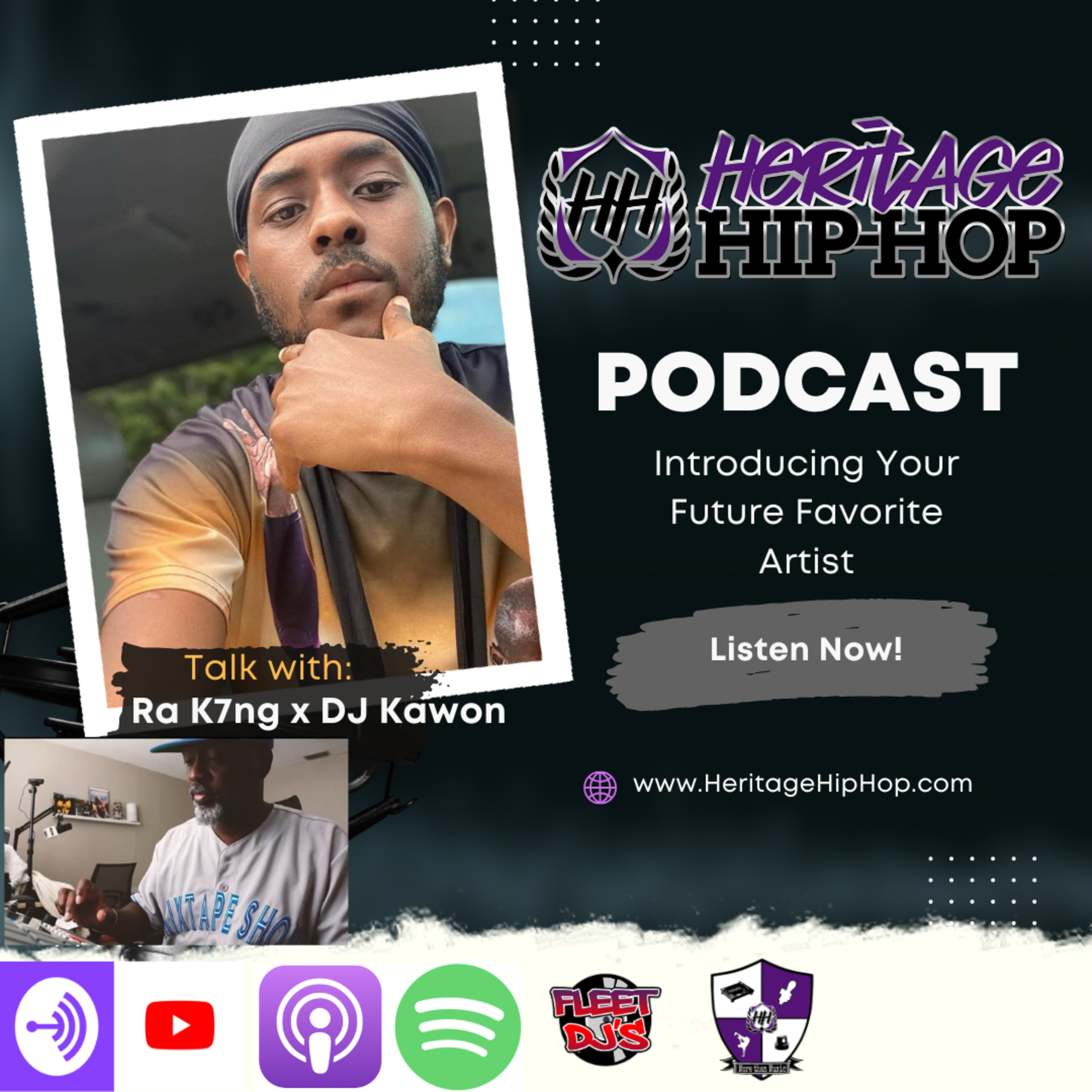 Heritage Hip-Hop Podcast Ep. 219 Ra K7ng episode artwork