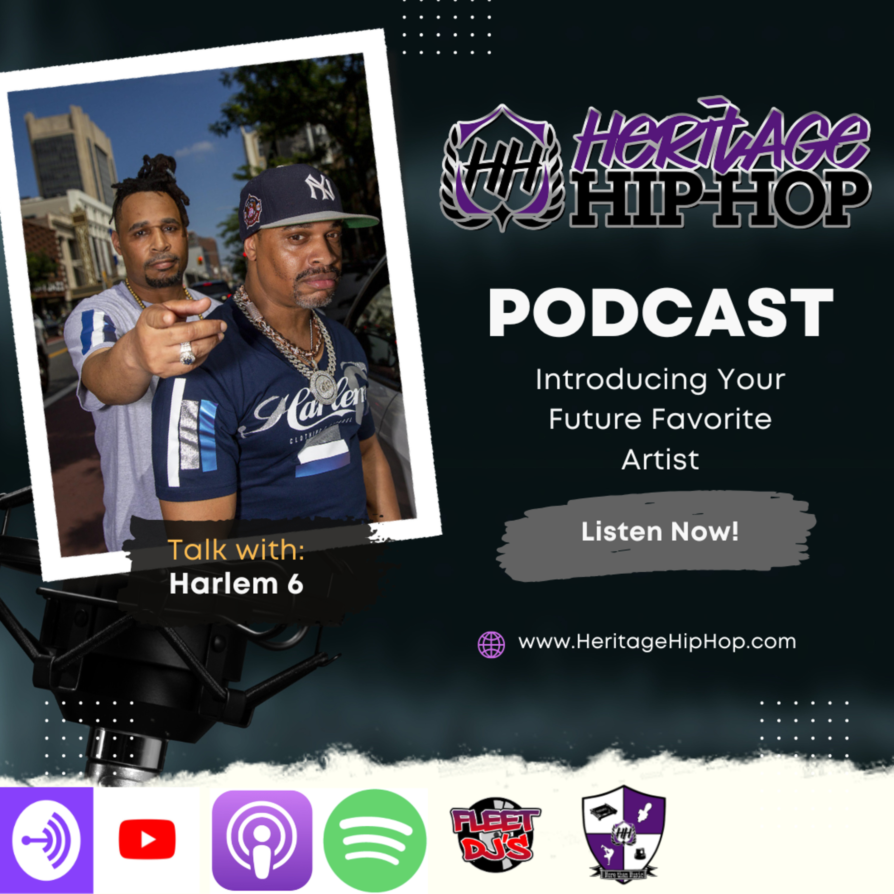 Heritage Hip-Hop Podcast Ep. 225 Harlem6 episode artwork