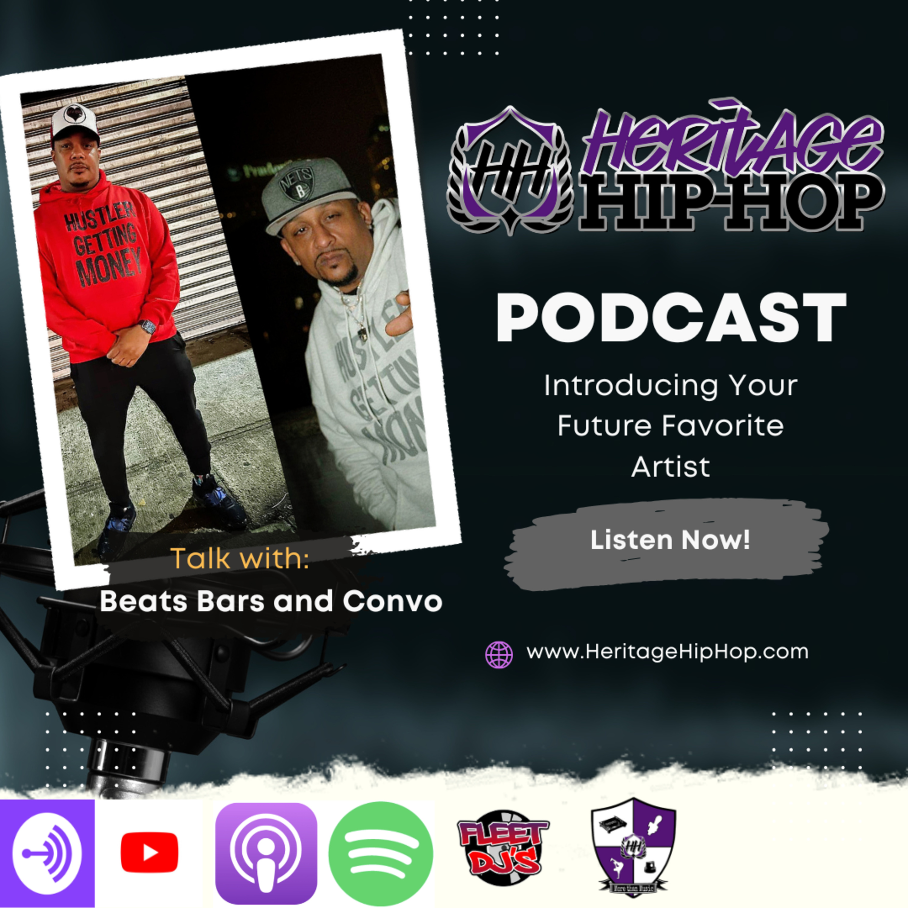 Heritage Hip-Hop Podcast Ep. 229 Beats Bars and Convo Podcast  episode artwork
