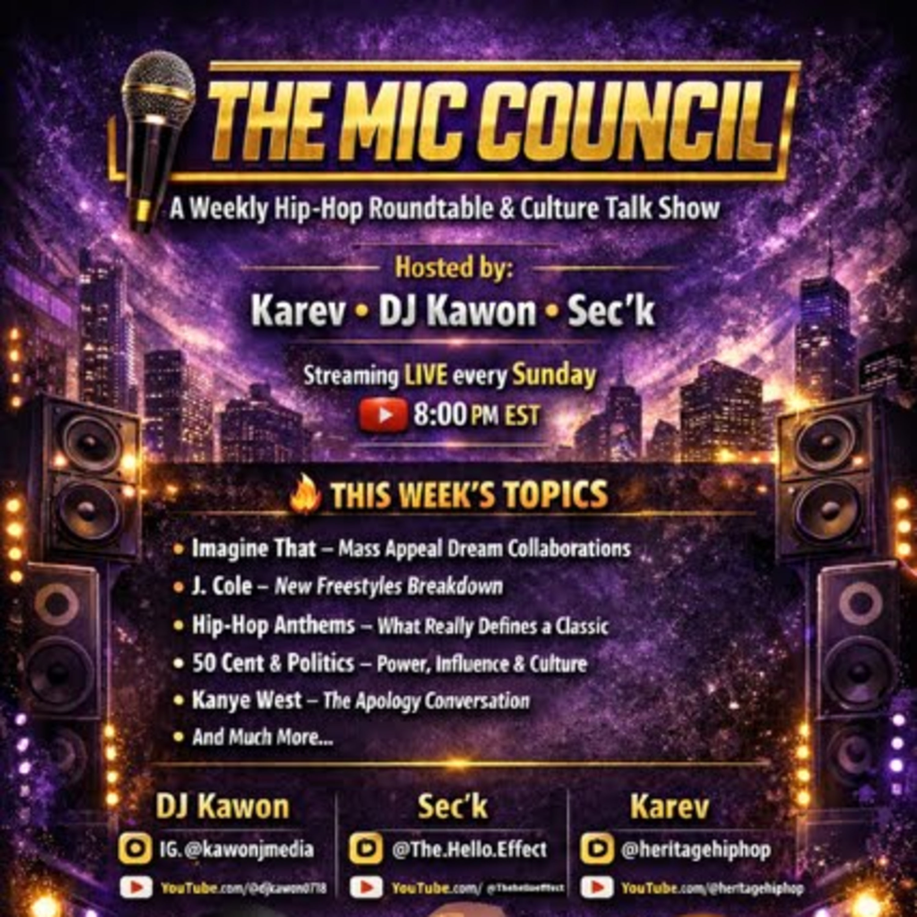“Fans Create Dream Rap Collabs?! The ‘Imagine That’ Plan + Is J. Cole a GOAT? | The Mic Council” episode artwork