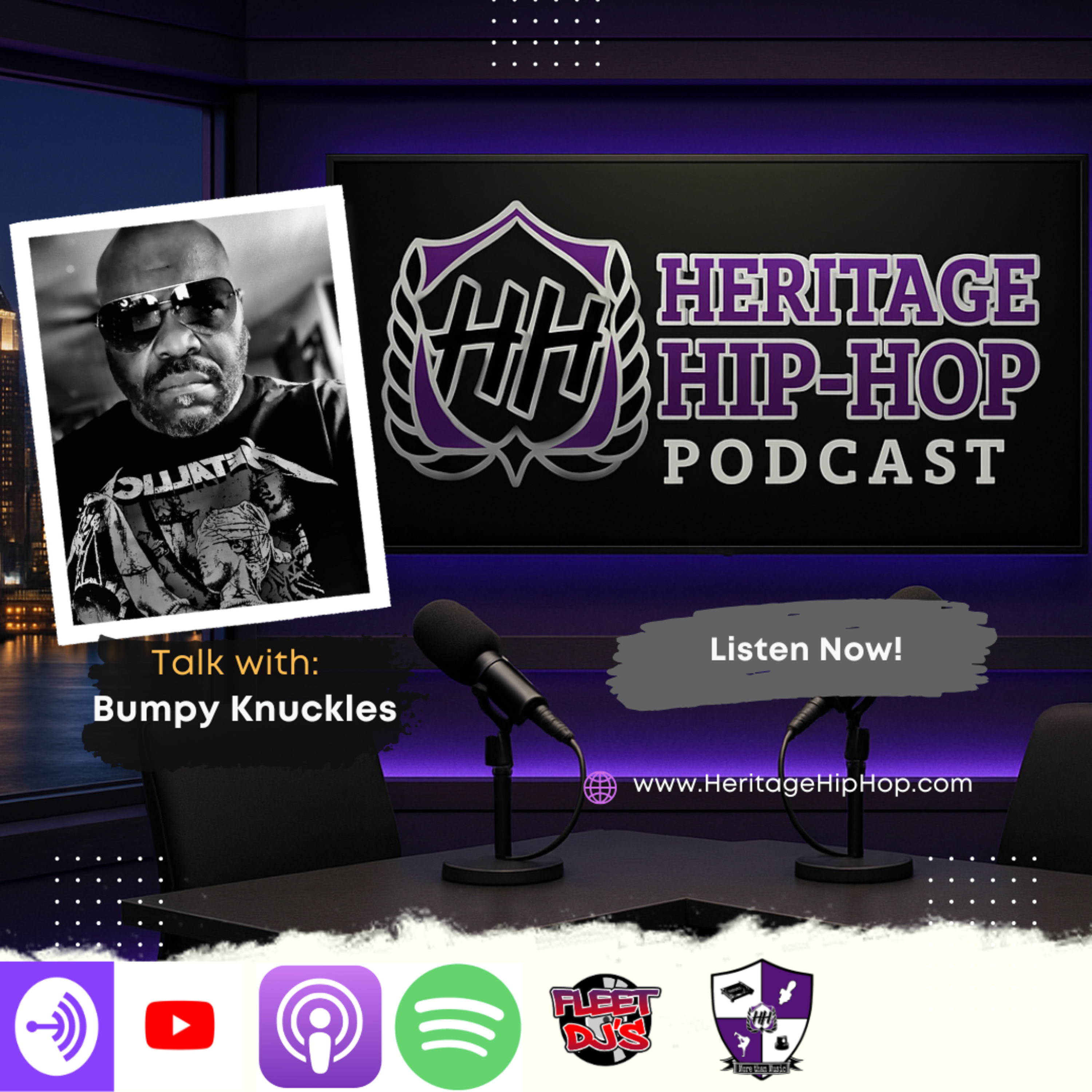Heritage Hip-Hop Podcast Ep. 243 | Bumpy Knuckles on Hip Hop in 2026, OGs & Preserving the Culture episode artwork