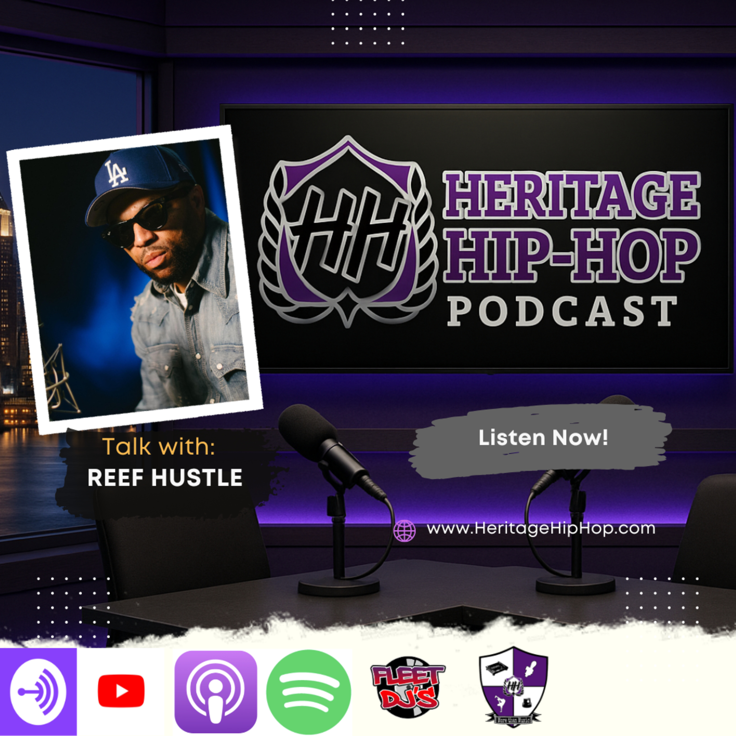 Heritage Hip-Hop Podcast ep. 248: Reef Hustle on WAR 2, Big Pun, Fred the Godson: Pain Into Purpose episode artwork