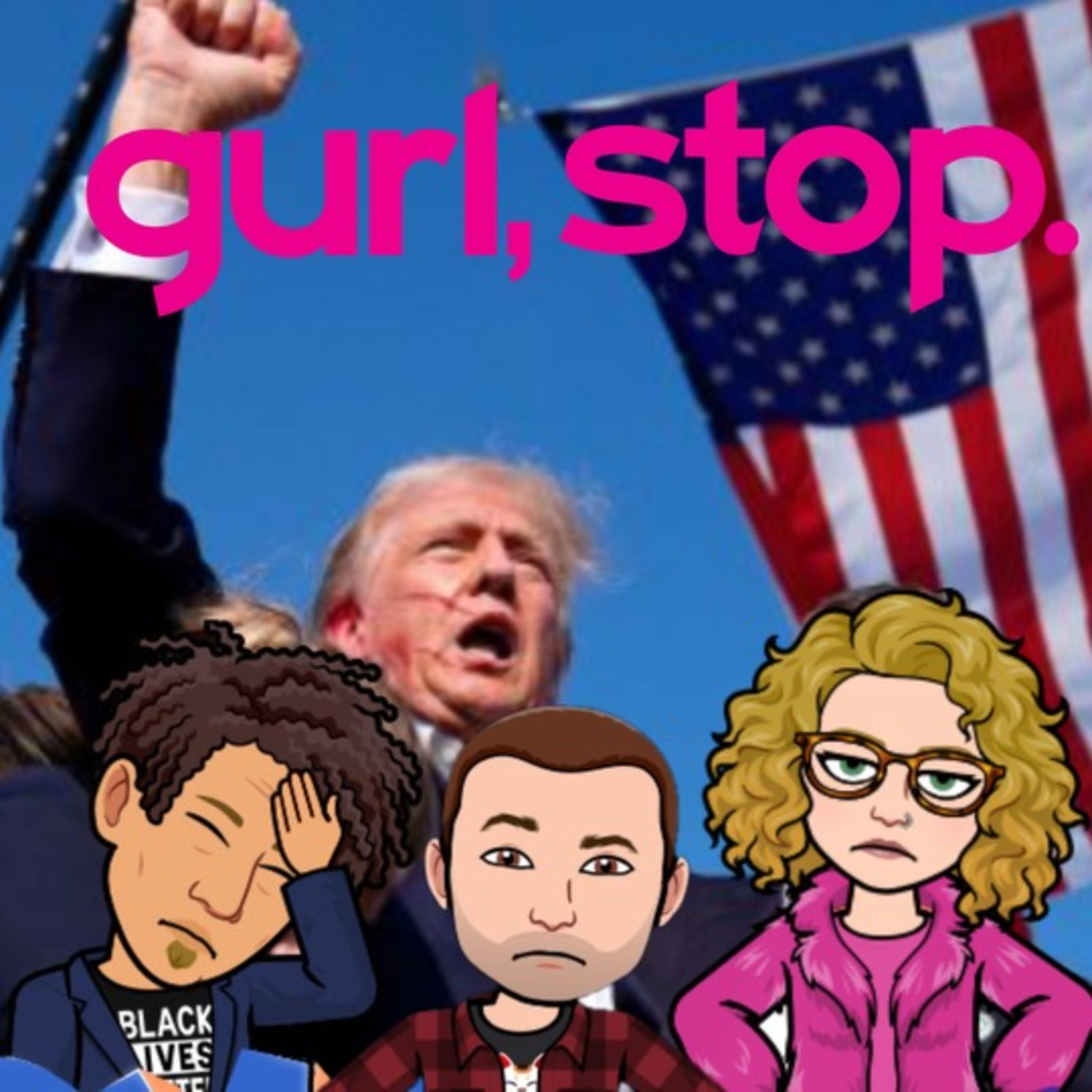 E96 - Assassination Nation, The Gay Old Party, Will Joe Go?, Hillbilly VP?, 80's Mobster Menendez, DEI is DOA, Stop Project 2025, Cop-Biter Arrested, Appealing To Debt Relief, Canon Explodes Justice! episode artwork