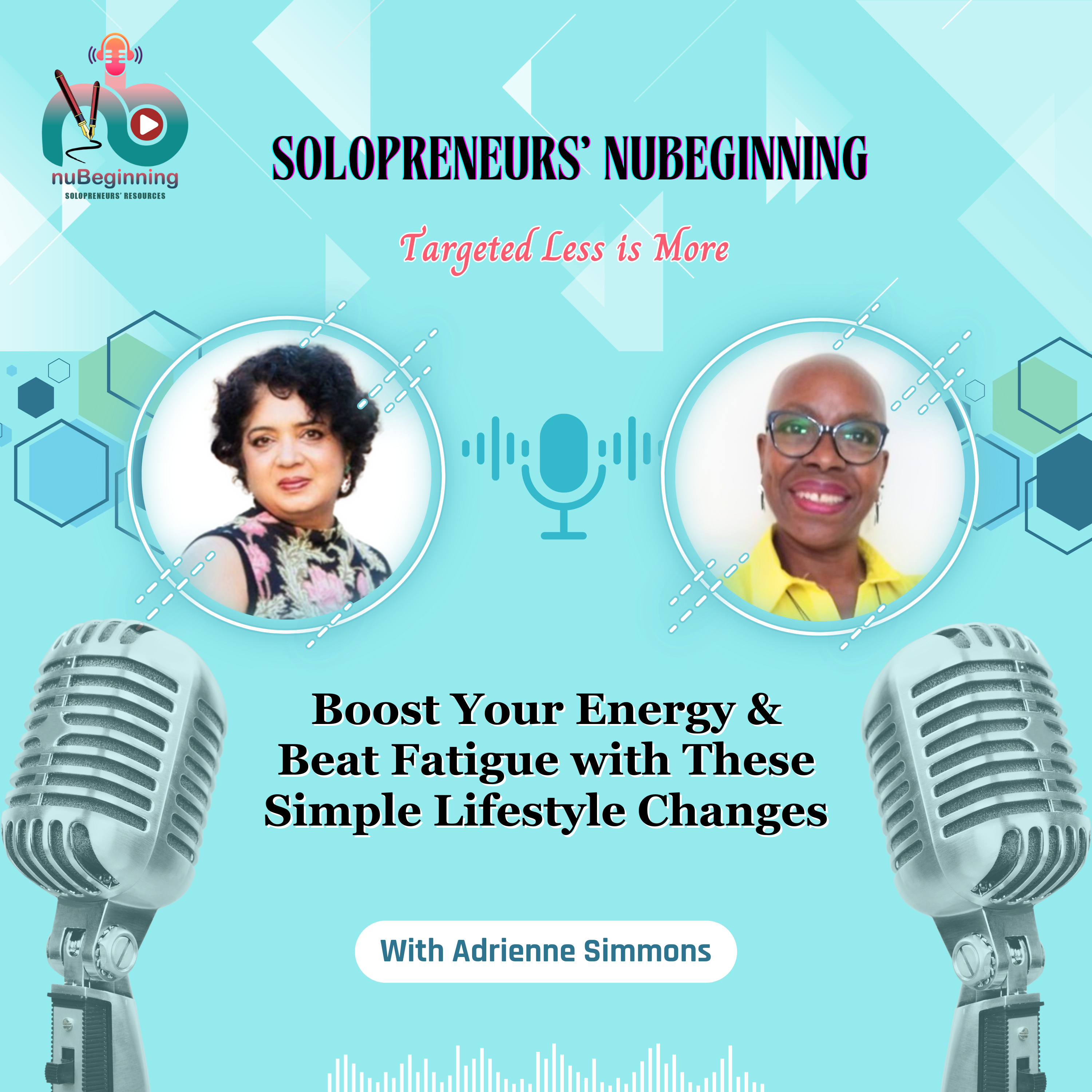 Boost Your Energy & Beat Fatigue with These Simple Lifestyle Changes | Adrienne Simmons episode artwork