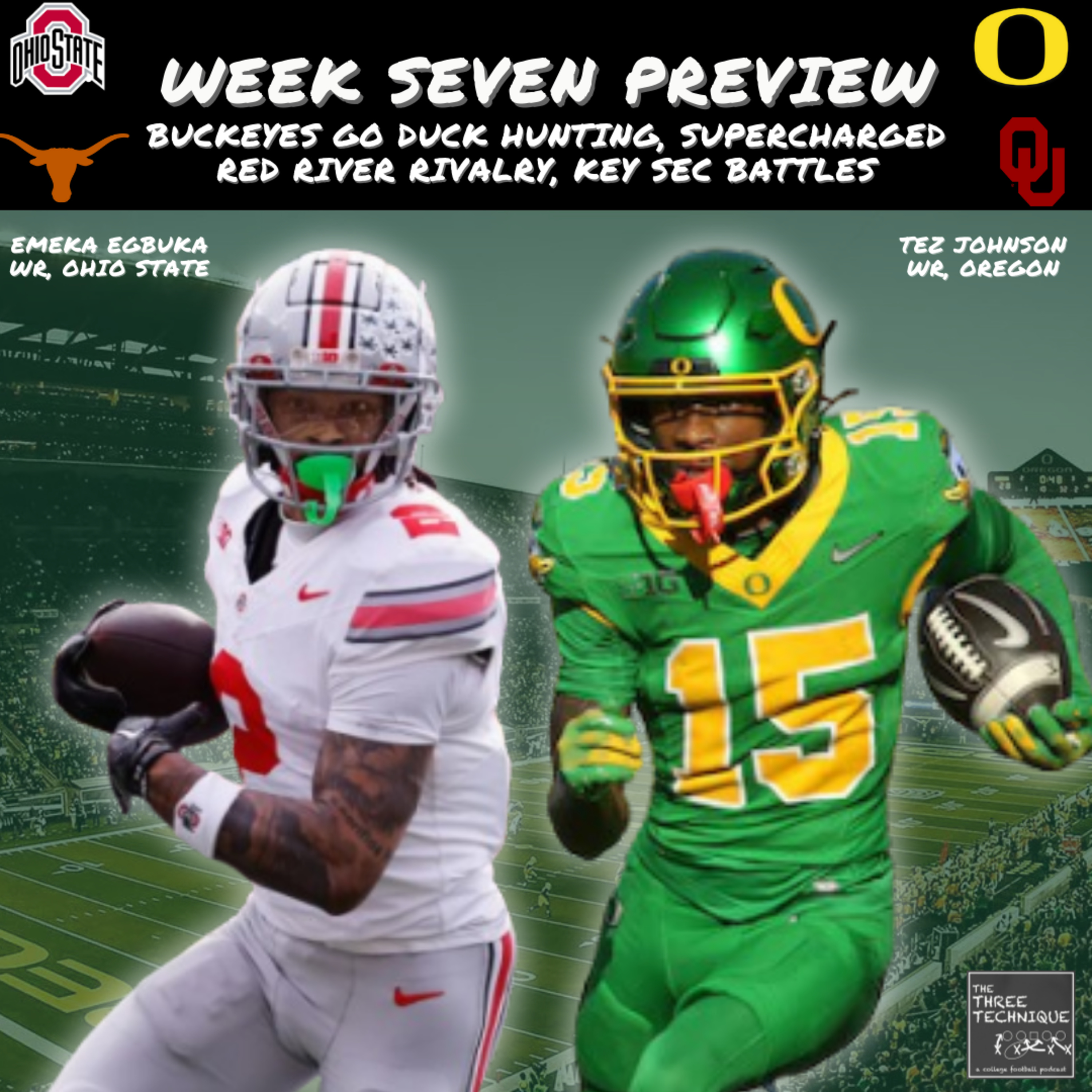 Buckeyes Go Duck Hunting in Eugene | Supercharged Red River Rivalry | Key SEC Battles in Playoff Elimination Games? - Episode 235 episode artwork