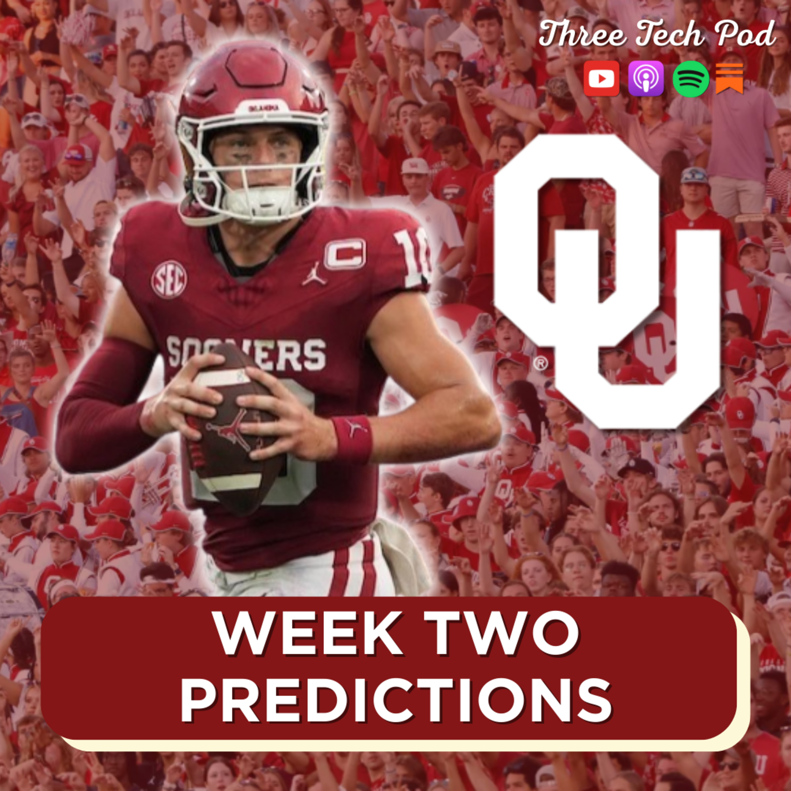 Week Two Predictions! Sooners and Wolverines in Prime Time, CyHawk Battle in Ames, Upset Alert on Tobacco Road and More! Episode 319 episode artwork