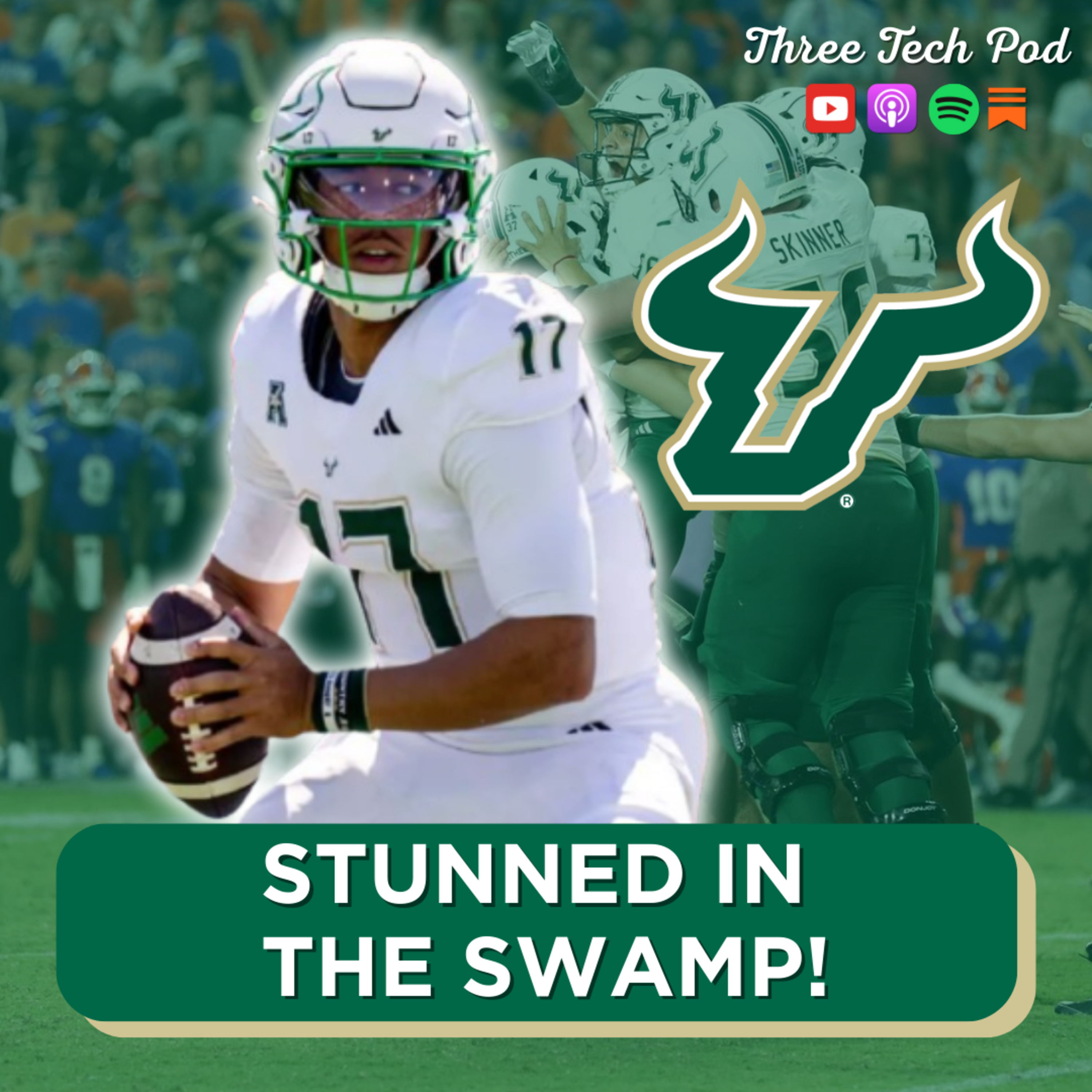 Week Two Reactions: USF Stuns Florida in The Swamp, Oklahoma's Defense Shines, Miss State Upsets the Sun Devils, and more! Episode 320 episode artwork