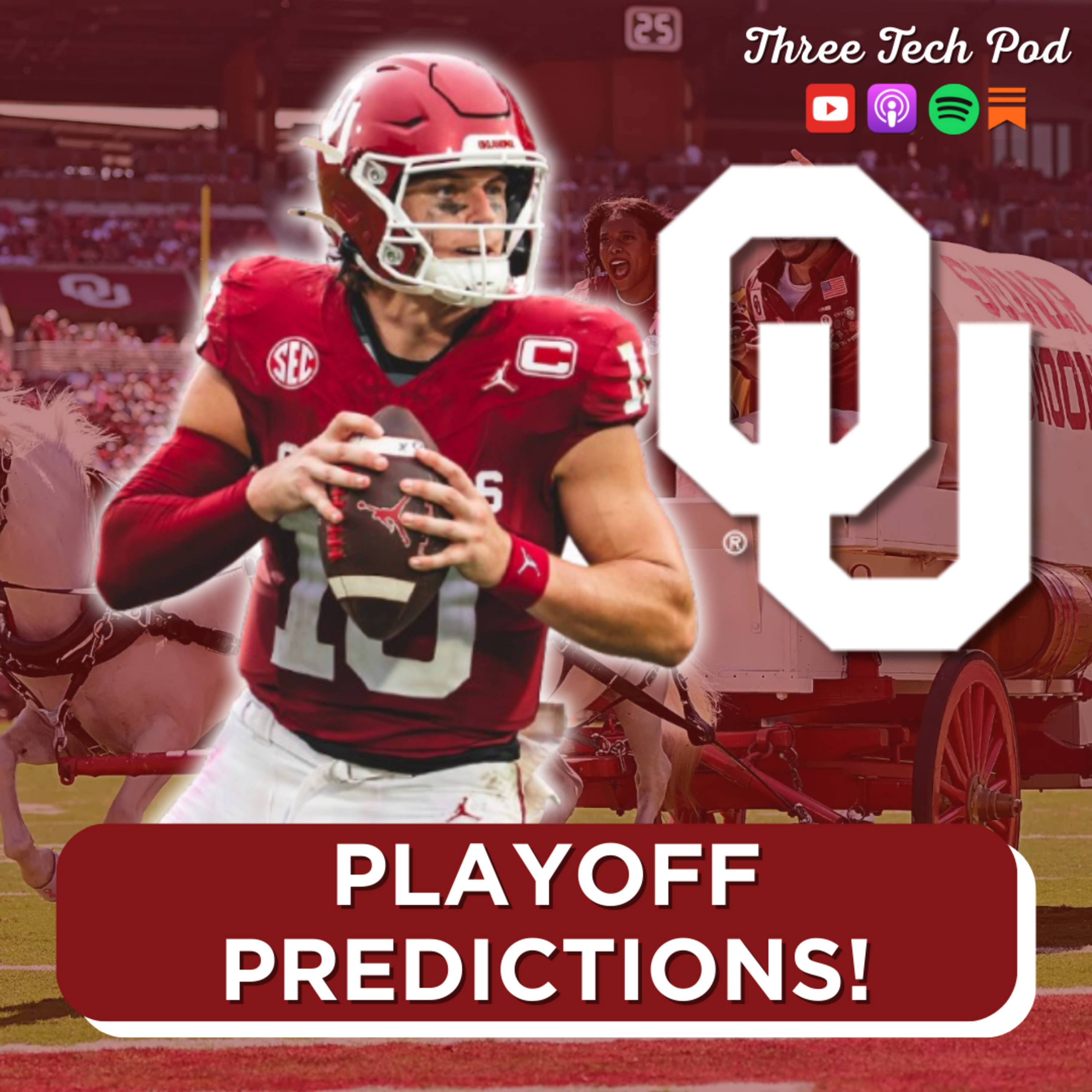 CFP First Round Preview: Storylines, Matchups, and PICKS for OU/Bama, A&M/Miami, JMU/Oregon, and Tulane/Ole Miss - Episode 348 episode artwork