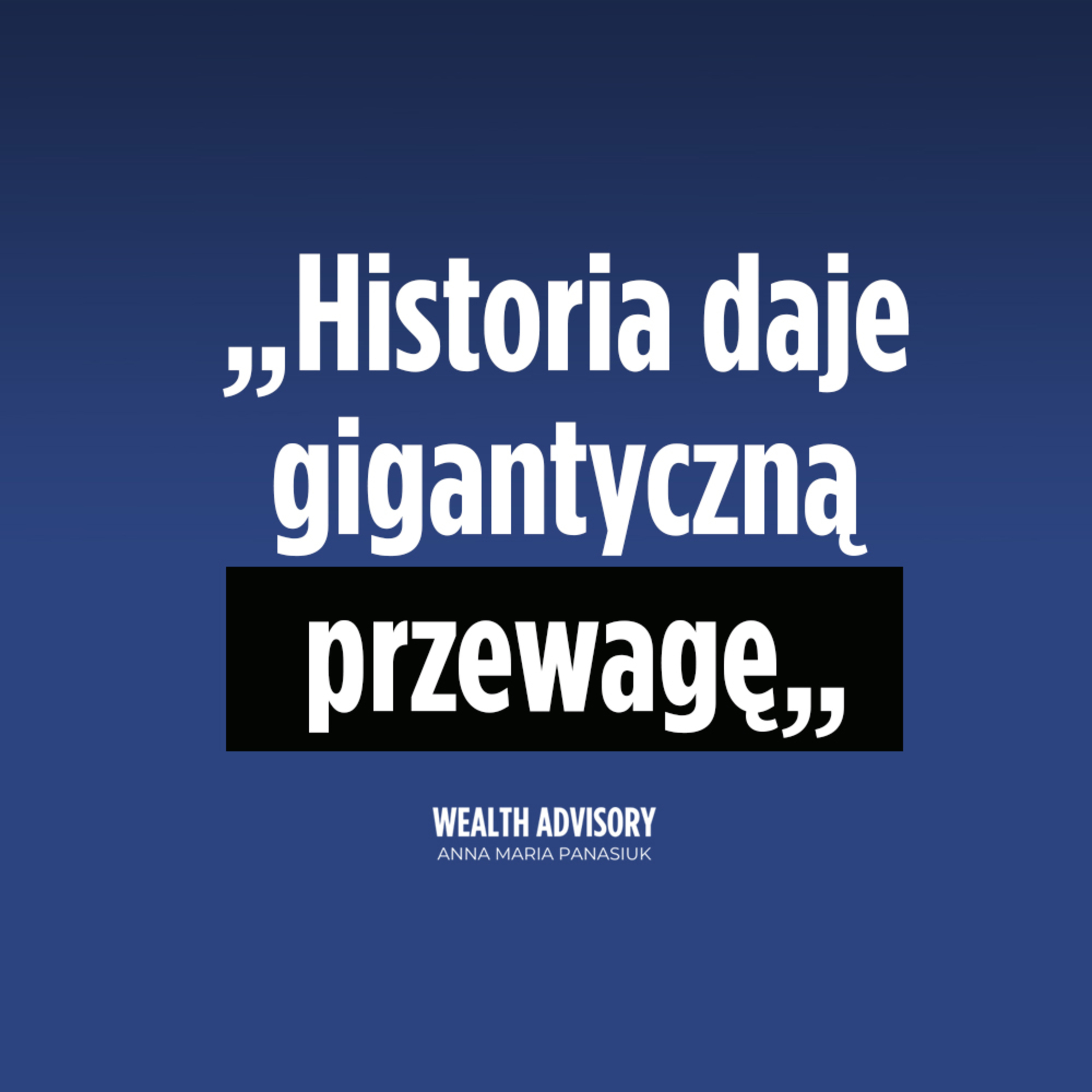 Wealth Advisory Anna Maria Panasiuk
