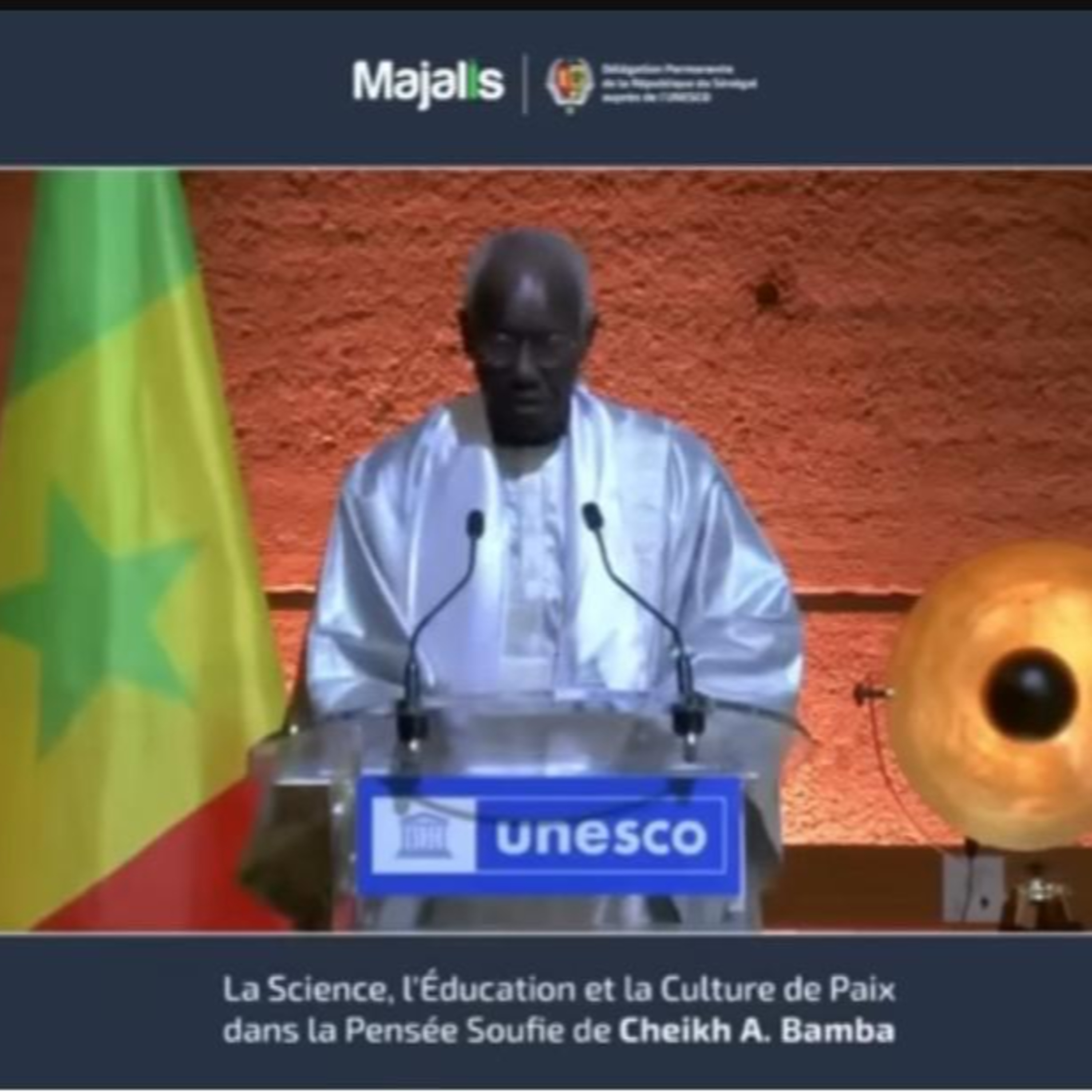 UNESCO 2025 : Leçon inaugurale du Pr. Ibrahima Thioub sur Cheikh Ahmadou Bamba