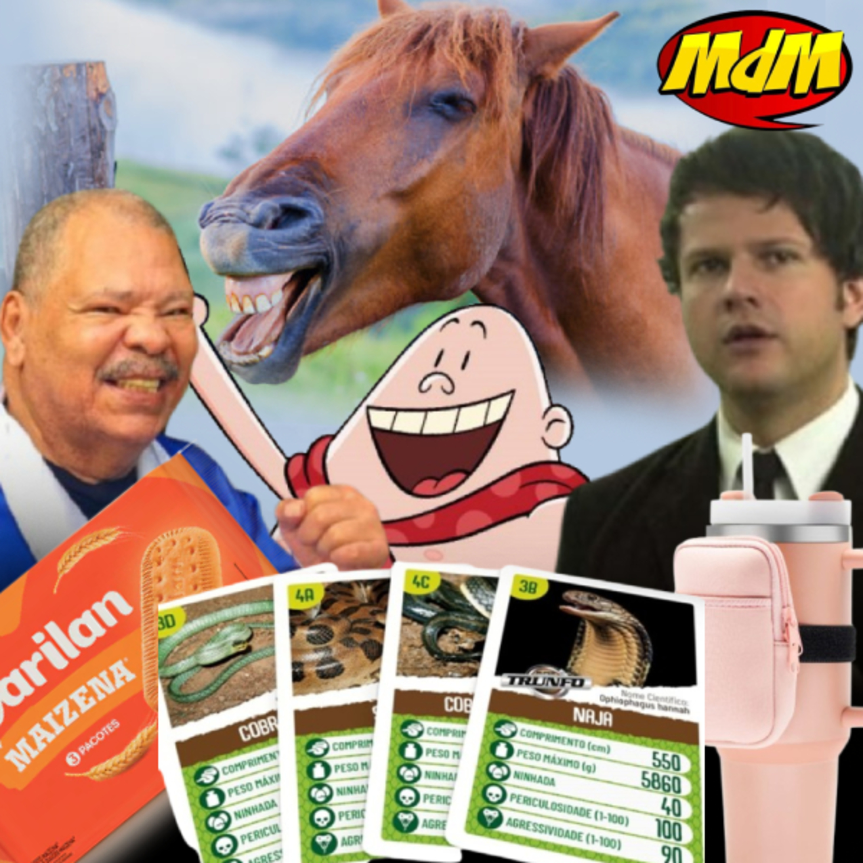 Podcast MdM #766: Lojinha Encantador de Cavalos + Super Trunfo + Acessórios do Copo Stanley + Aspones + Maguila + Livros Infantis + Pizza de Biscoito Maizena episode artwork