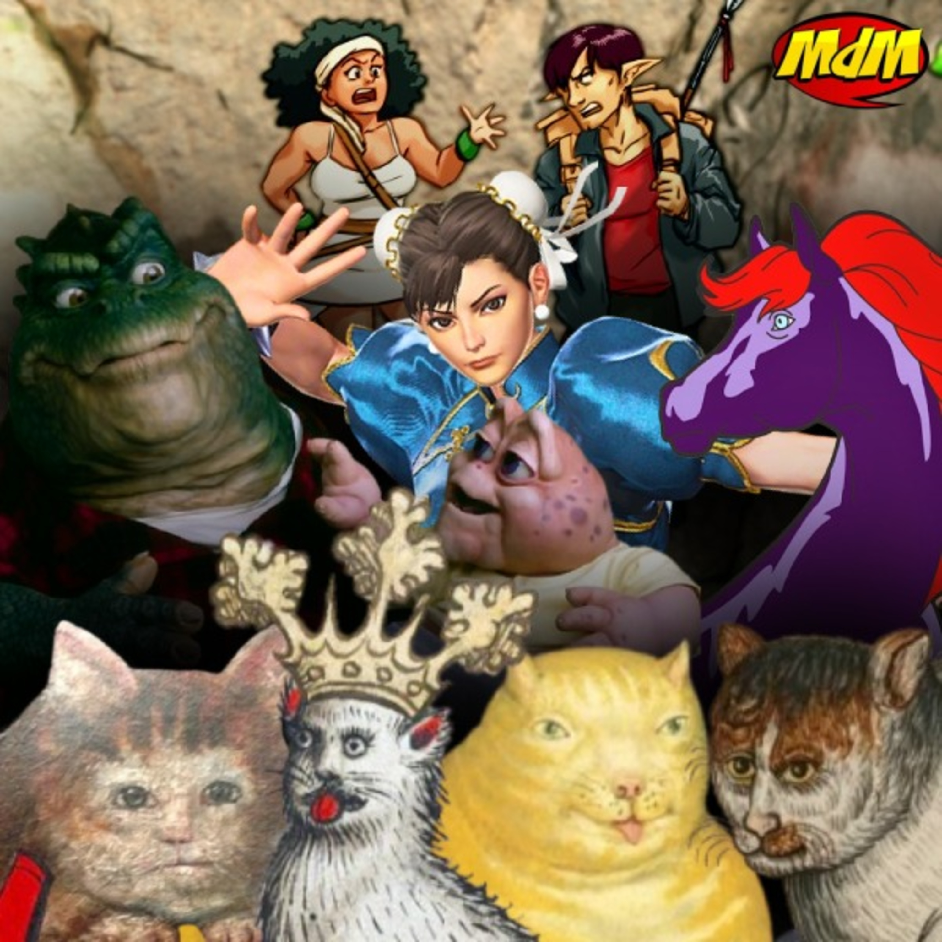 Podcast MdM #835: Clube do Livro com Tertulia + Família Dinossauro + 5 Bolos do Peleias + Peitão do Cavalo de Fogo + Gatos Medievais + Spoiler Culposo + Chun-Li