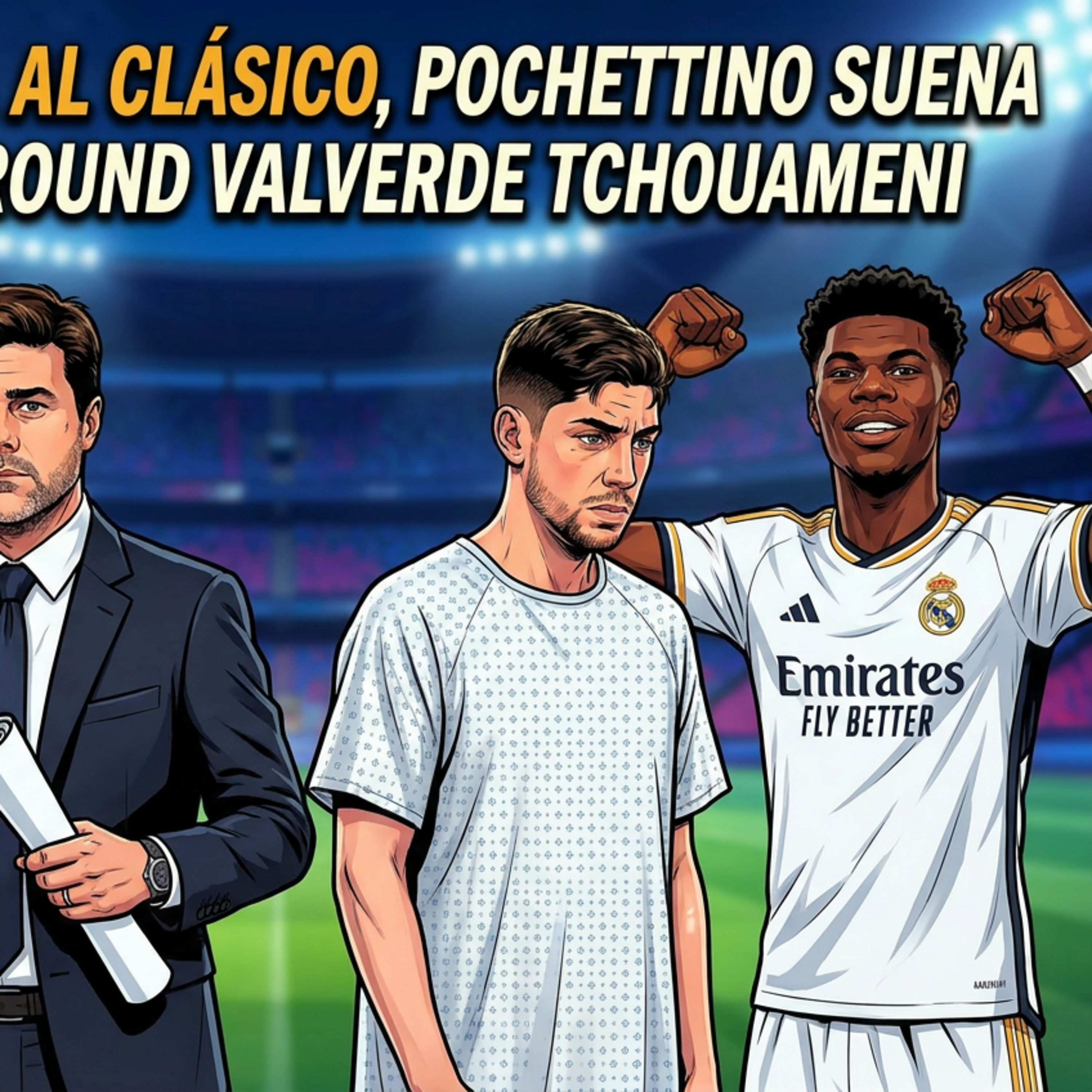MBAPPÉ LLEGA AL CLÁSICO, SECOND ROUND ENTRE VALVERDE Y TCHOUAMENI, SUENA POCHETTINO.. | RODRIGUEZ episode artwork