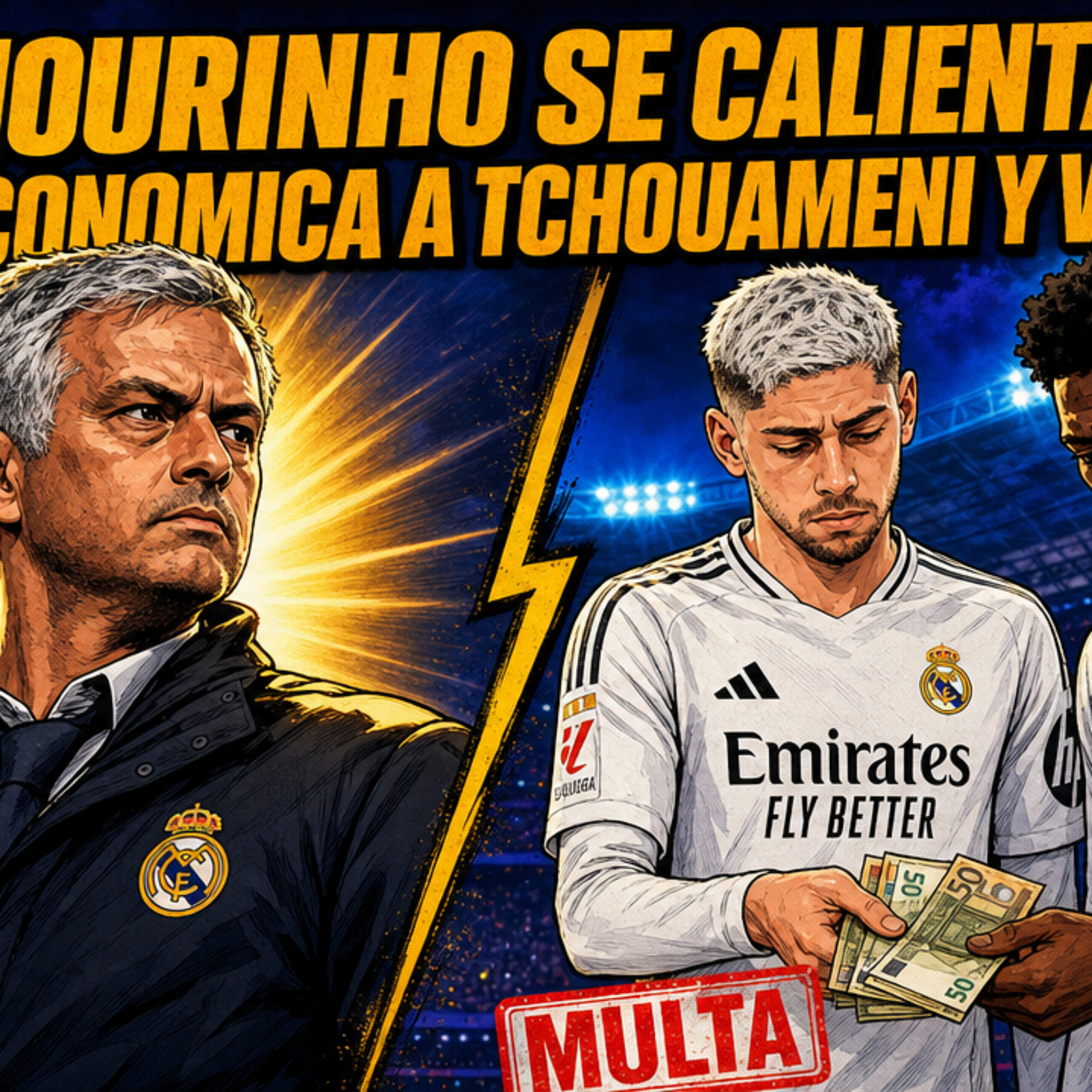 MOURINHO SE CALIENTA, VALVERDE Y TCHOUAMENI MULTA ECONOMICA Y PISTA | RODRIGUEZ episode artwork