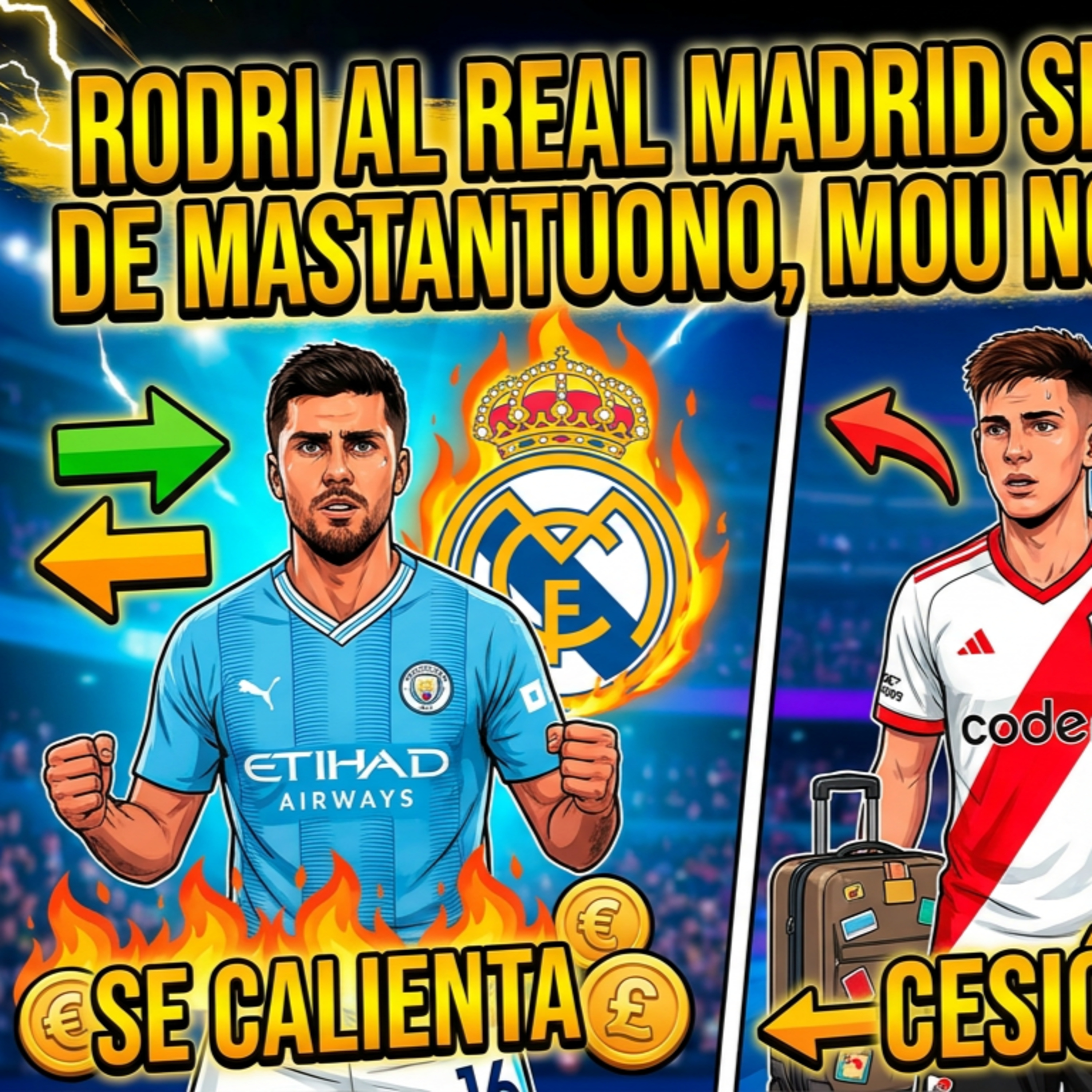 RODRI AL REAL MADRID SE CALIENTA, CESION DE MASTANTUONO, MOU NO QUIERE A ASENCIO | RODRIGUEZ episode artwork