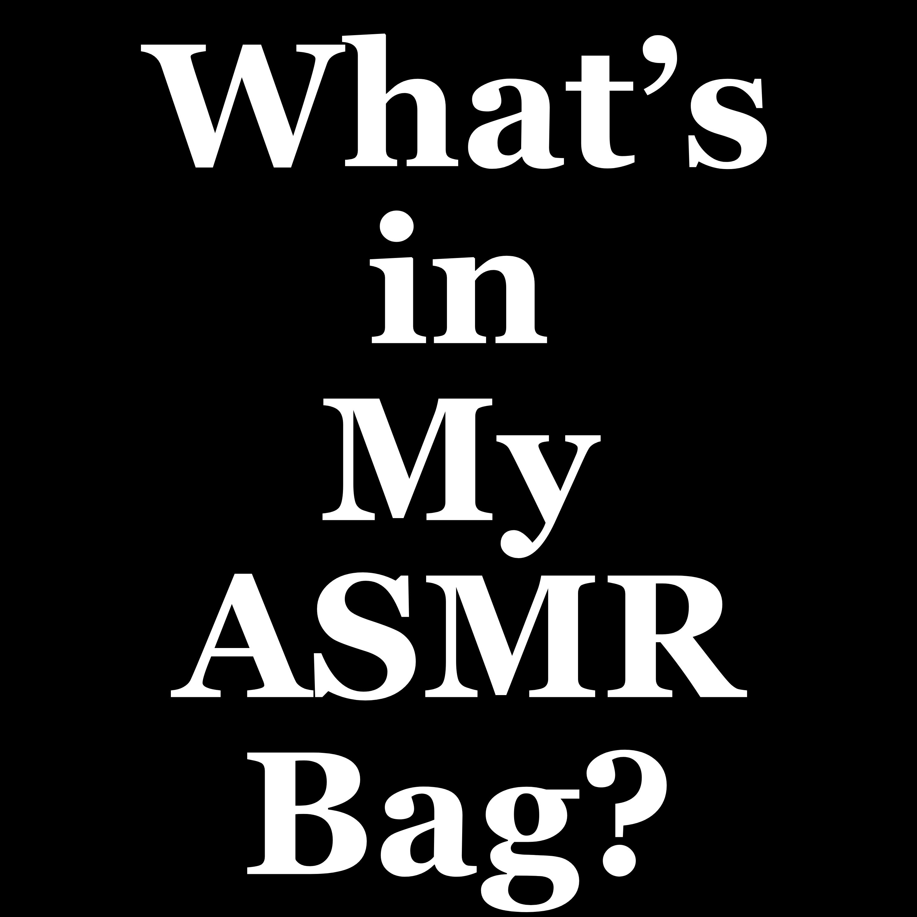 #ASMR | Quick triggers for #ADHD ✨ What's in my ASMR bag? [intense sounds!]