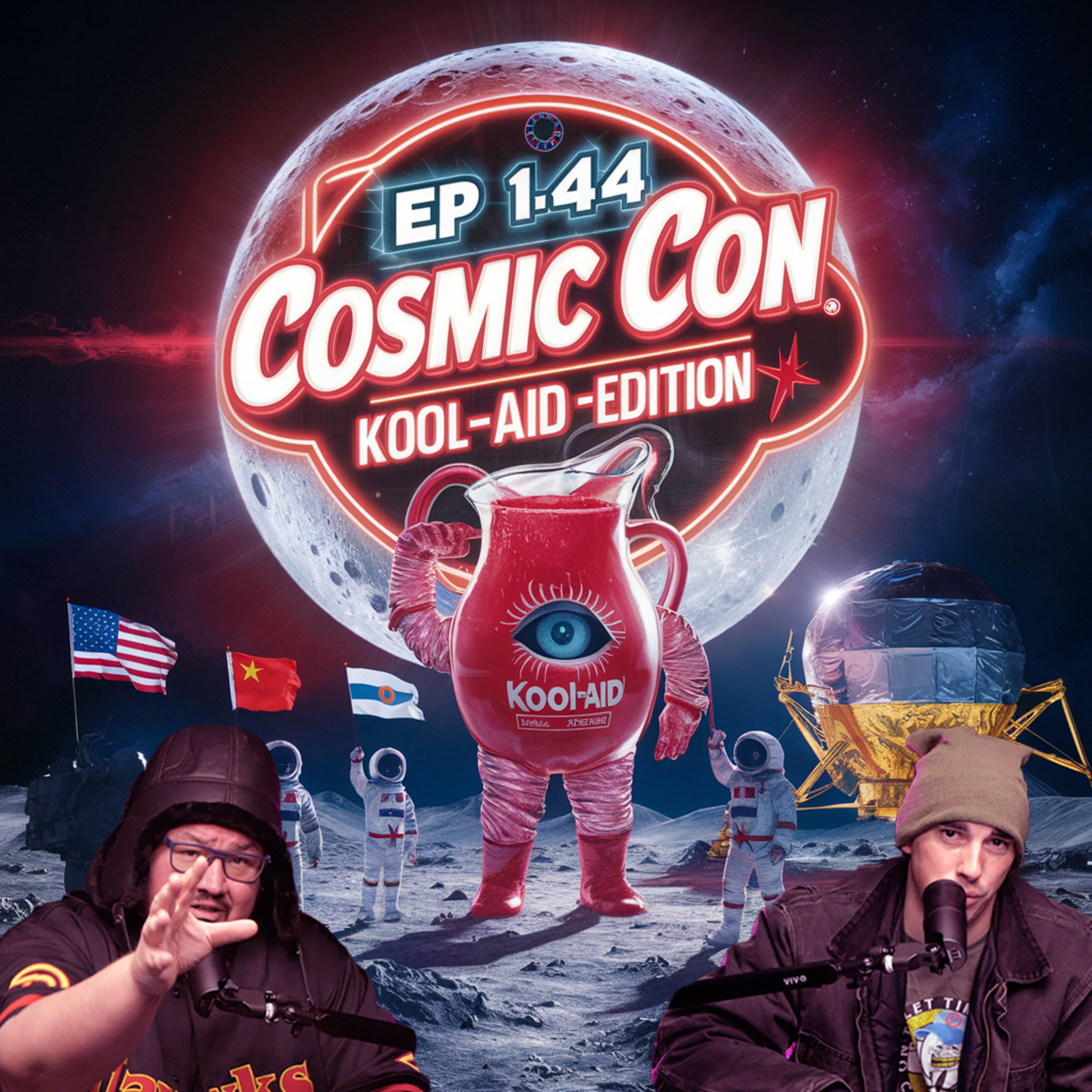 TTTV #144 COSMIC CON - Two MOON LANDINGS - Starship FAILURE - A.I. on the MOON with BitCoin GPS 4G