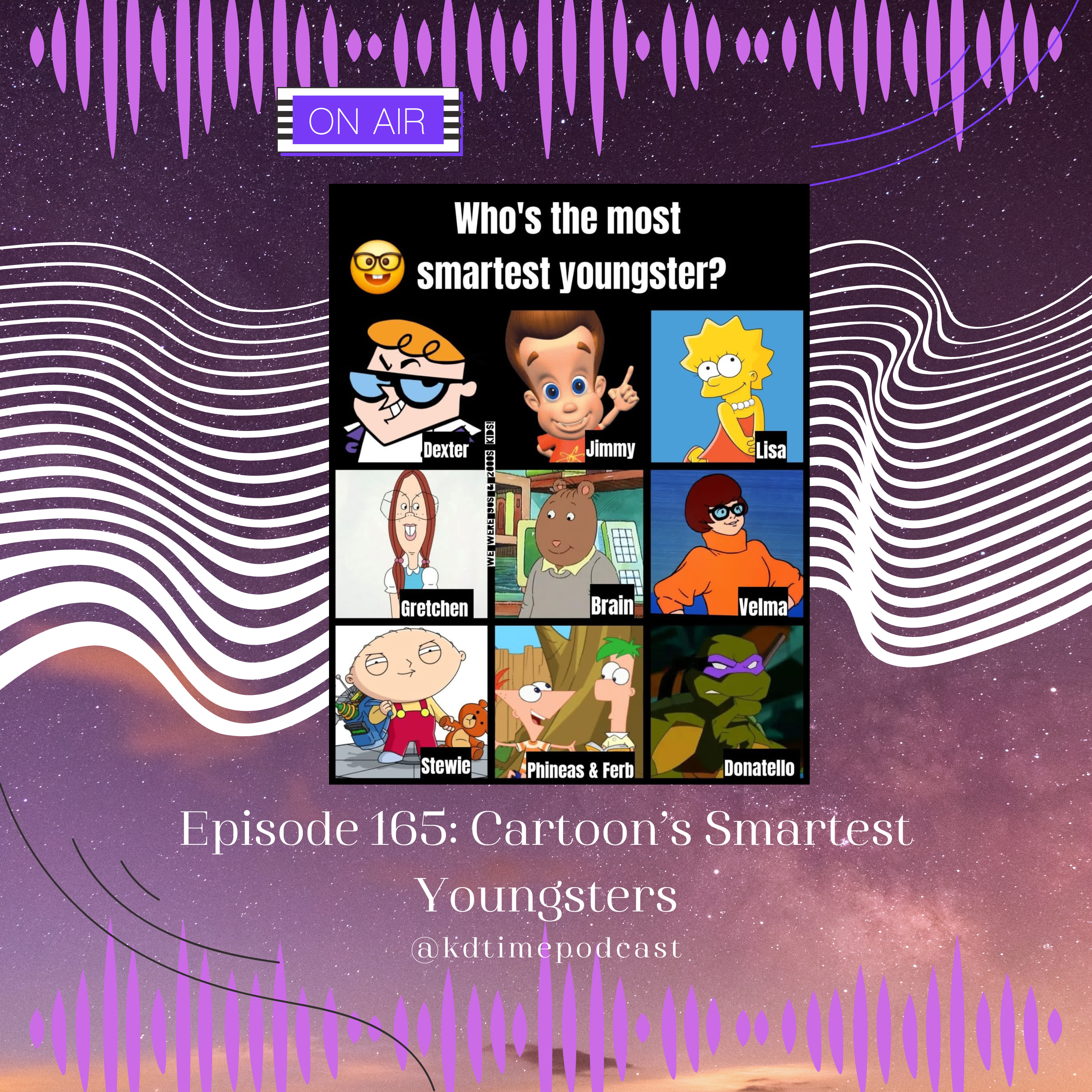 KDTime 165: Cartoon's Smartest Youngsters episode artwork