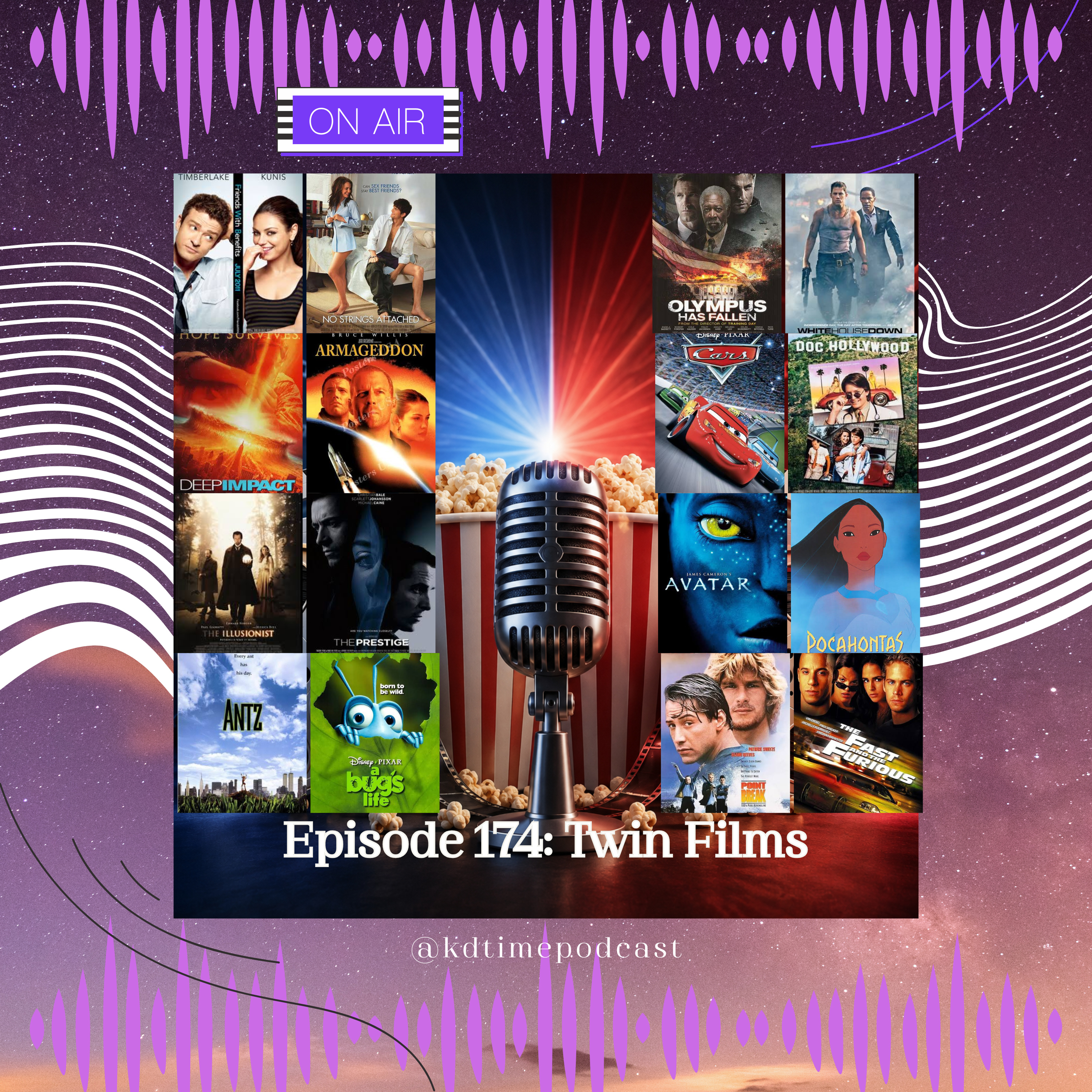 KDTime 174: Twin Films episode artwork