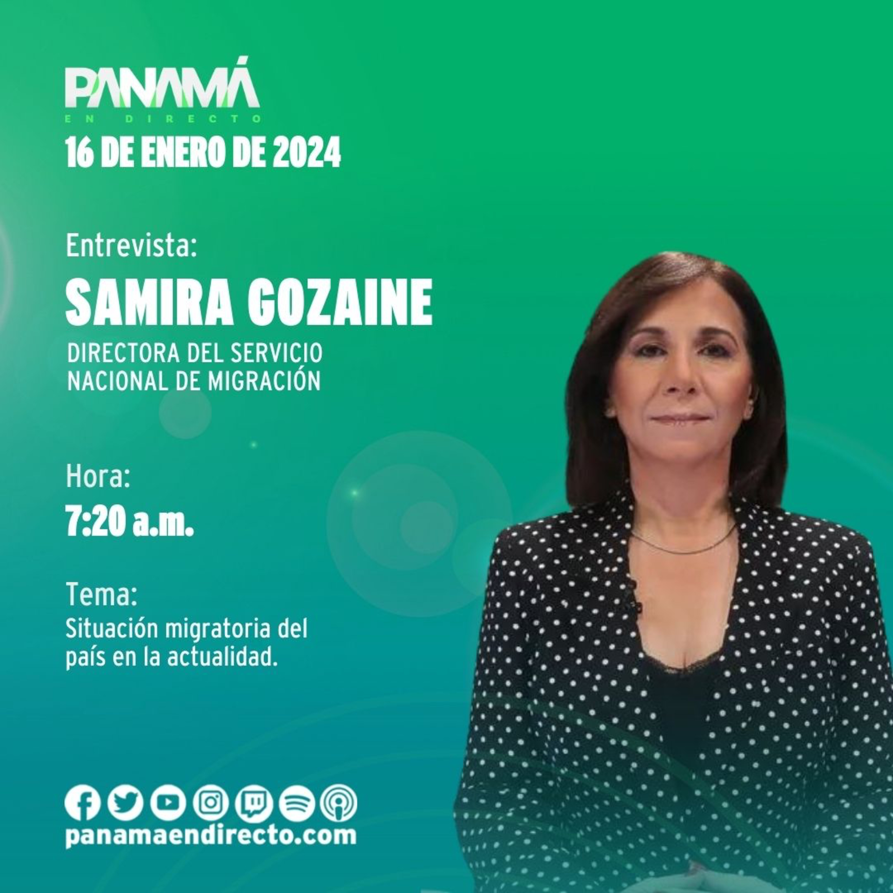 Situación migratoria de Panamá en la actualidad con la Dir. de migración Samira Gozaine episode artwork