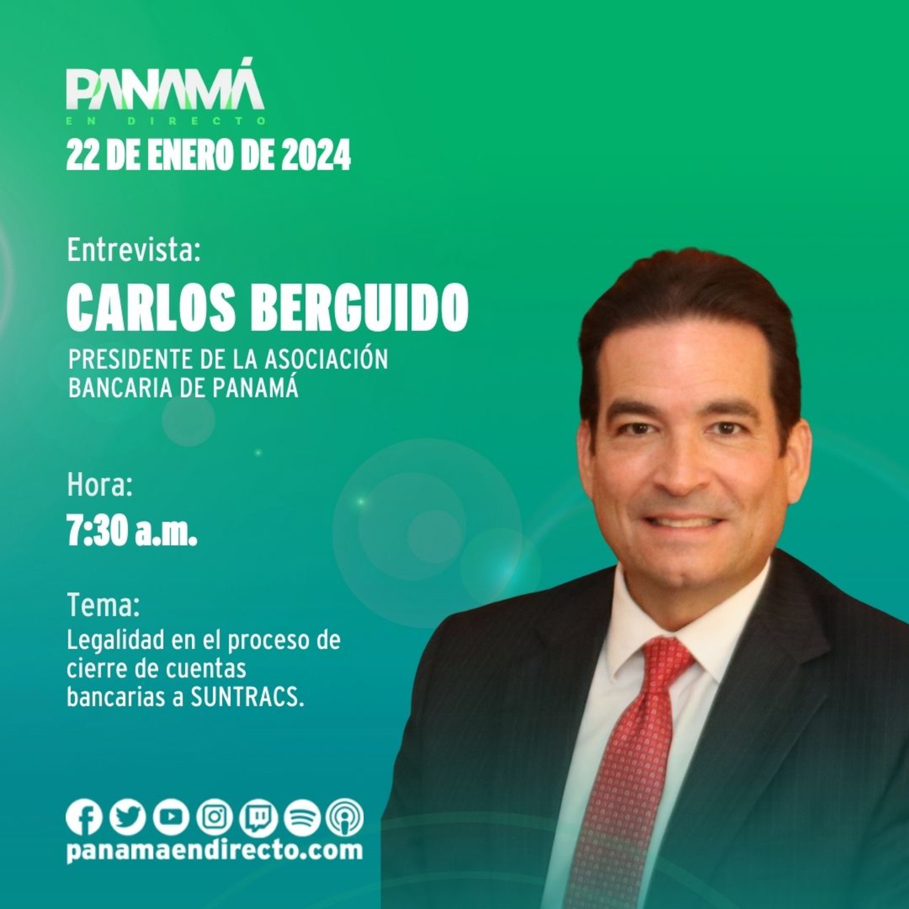 Legalidad en el proceso de cierre de cuentas bancarias a SUNTRACS con Carlos Berguido. episode artwork