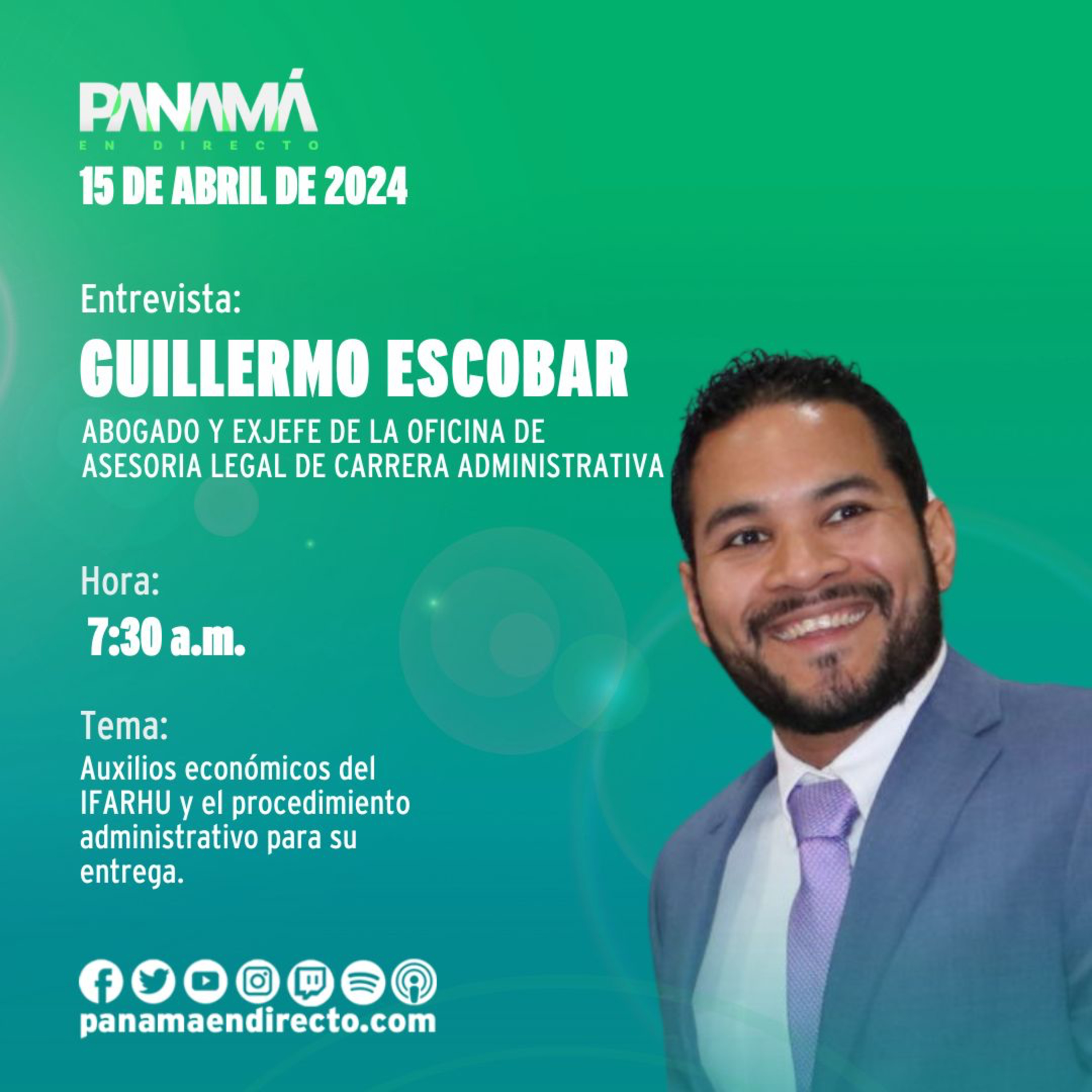 Auxilios económicos del IFARHU y el procedimiento administrativo con Guillermo Escobar episode artwork