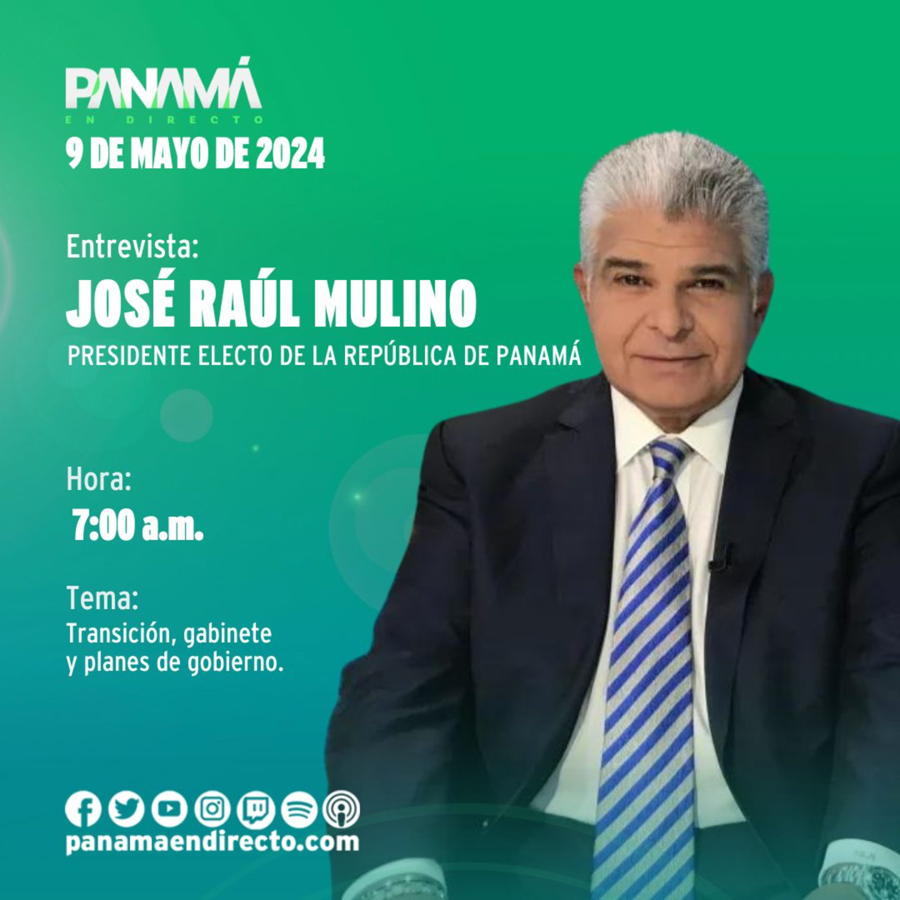 José Raúl Mulino, presidente electo de Panamá | Transición, gabinete y planes de Gobierno episode artwork