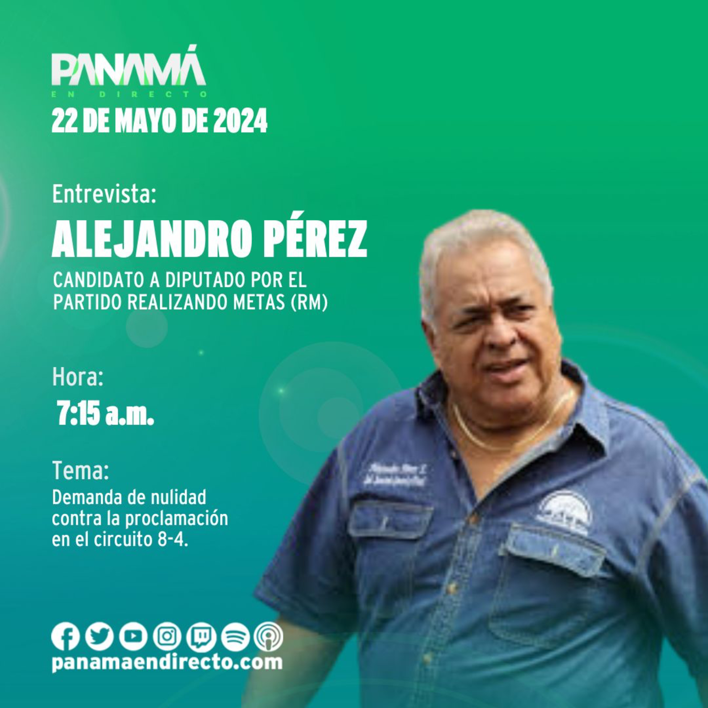 Alejandro Pérez, presenta demanda de nulidad contra la proclamación en el circuito 8-4 episode artwork