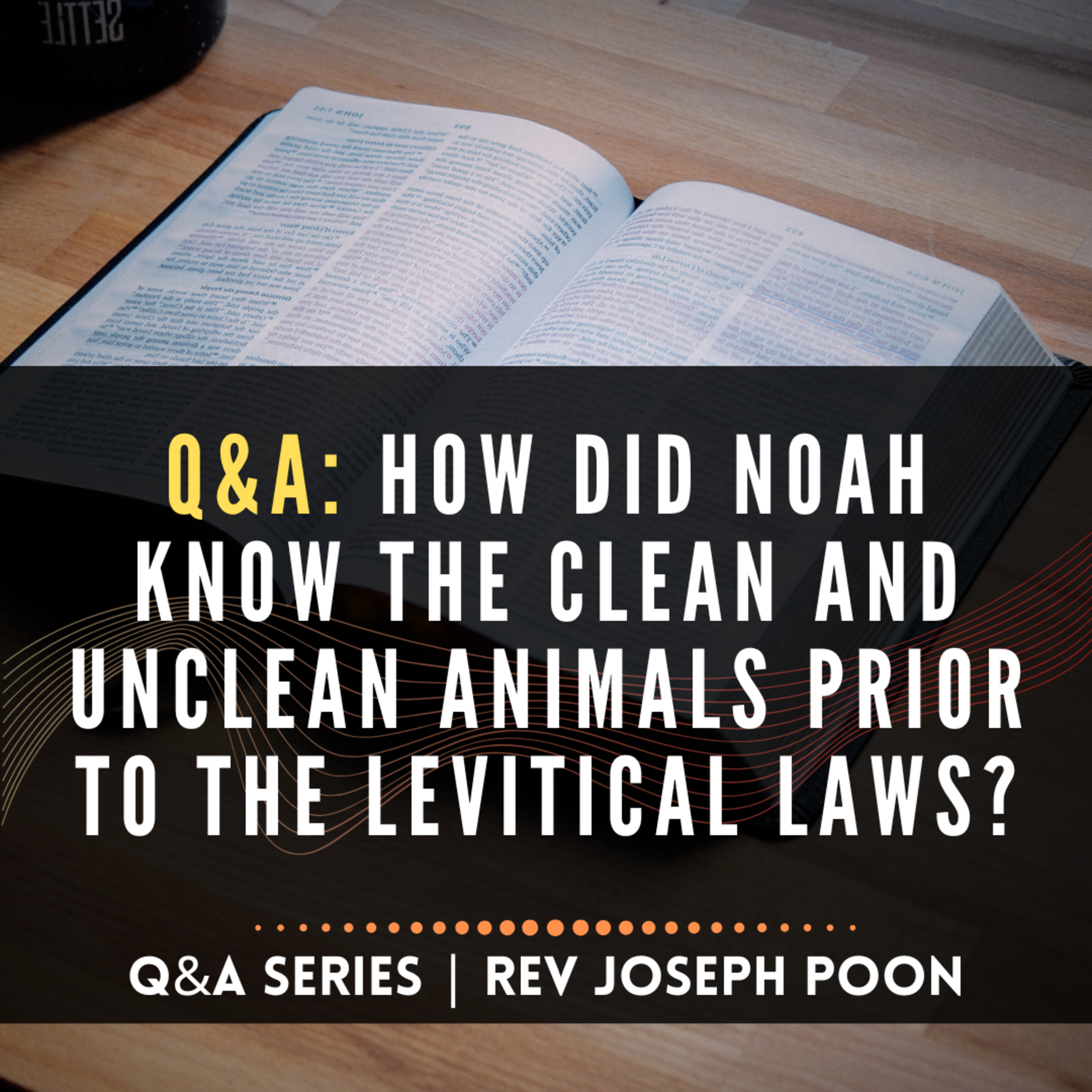 How Did Noah Know The Clean And Unclean Animals Prior To The Levitical Laws? | 16 FEB 25
