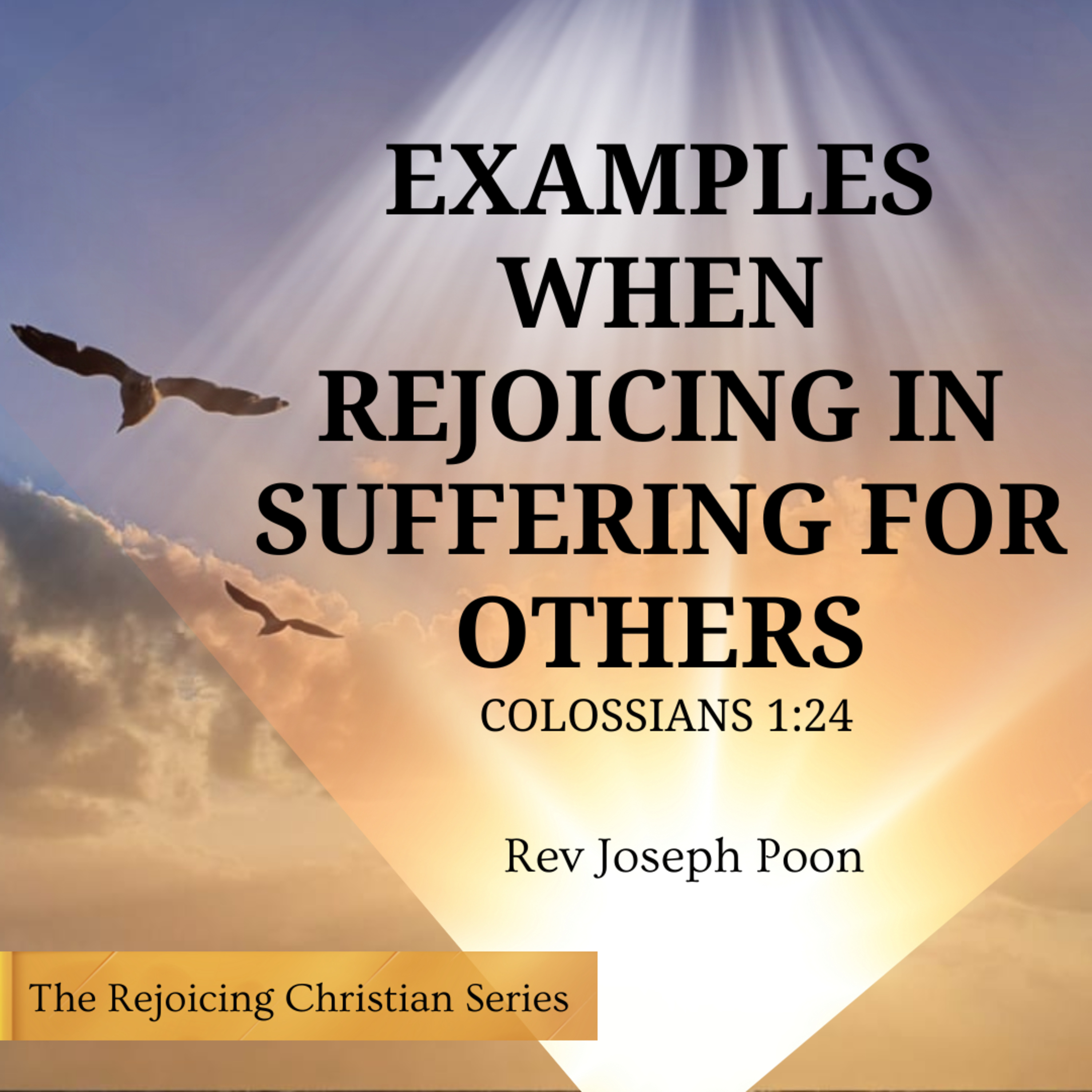 Examples When Rejoicing In Suffering For Others - Prayer Meeting | 13 MAY 2025 | Rev Joseph Poon