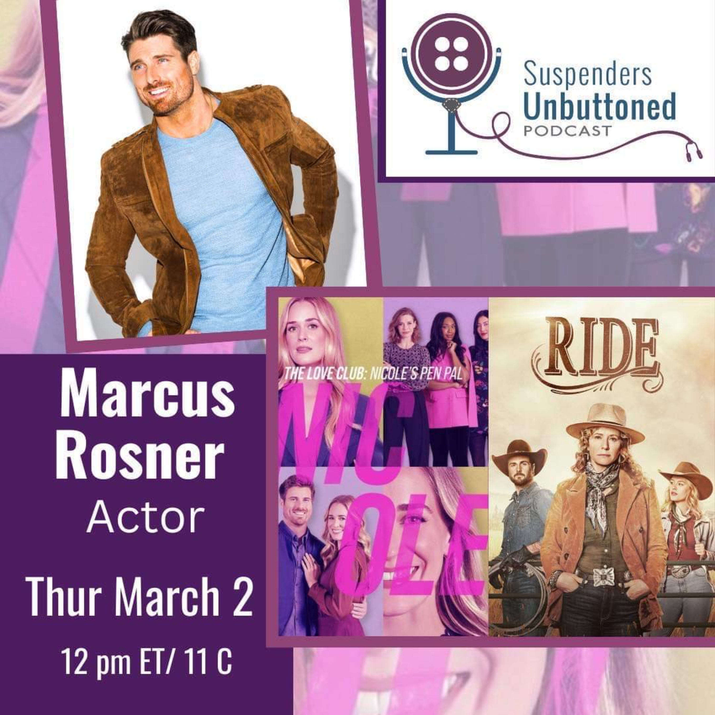 Actor Marcus Rosner interview.  episode artwork