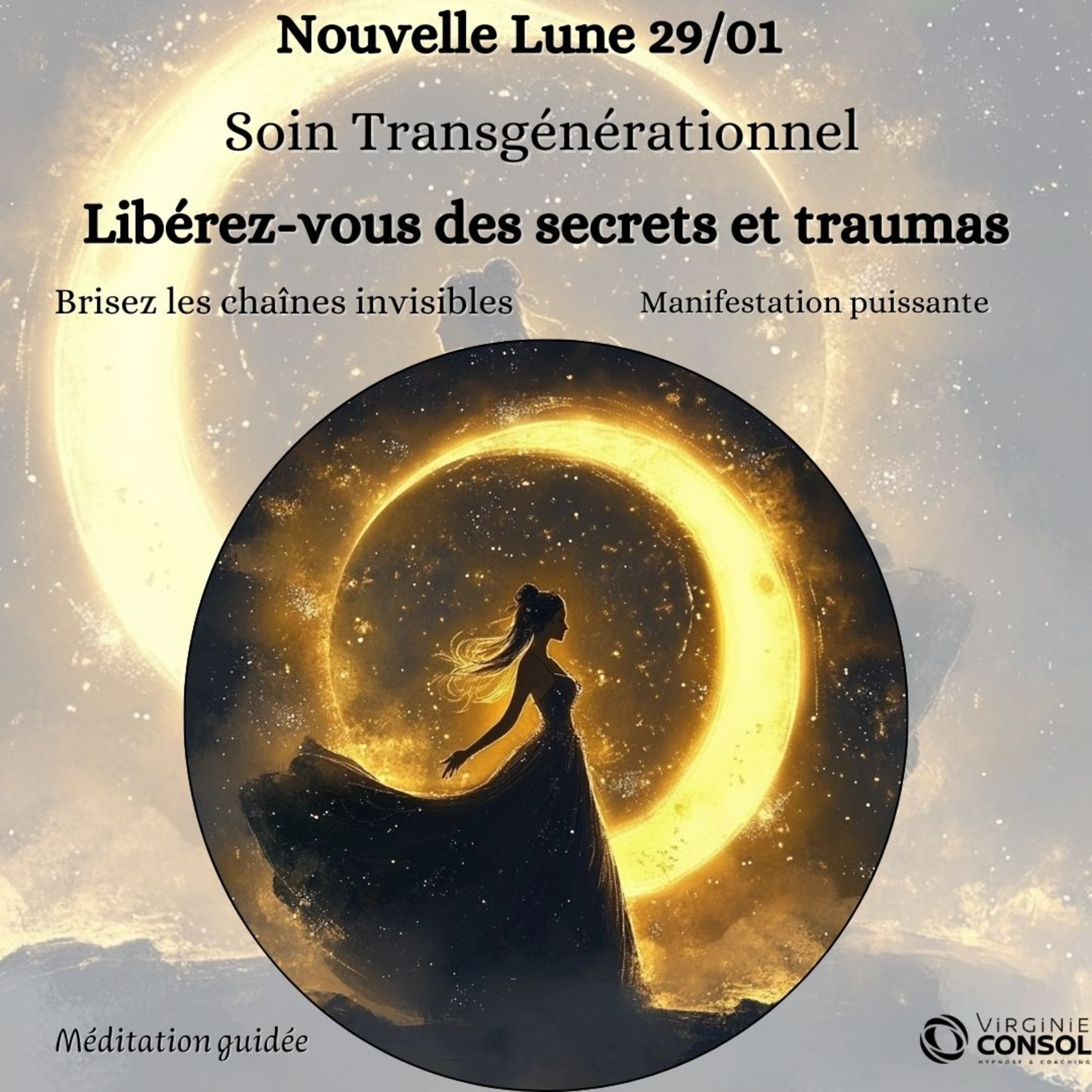 🌚 Nouvelle lune 29 janvier 🌚 Soin Transgénérationnel Energétique 🧬 Méditation Guidée Abondance🧘4 Hz episode artwork