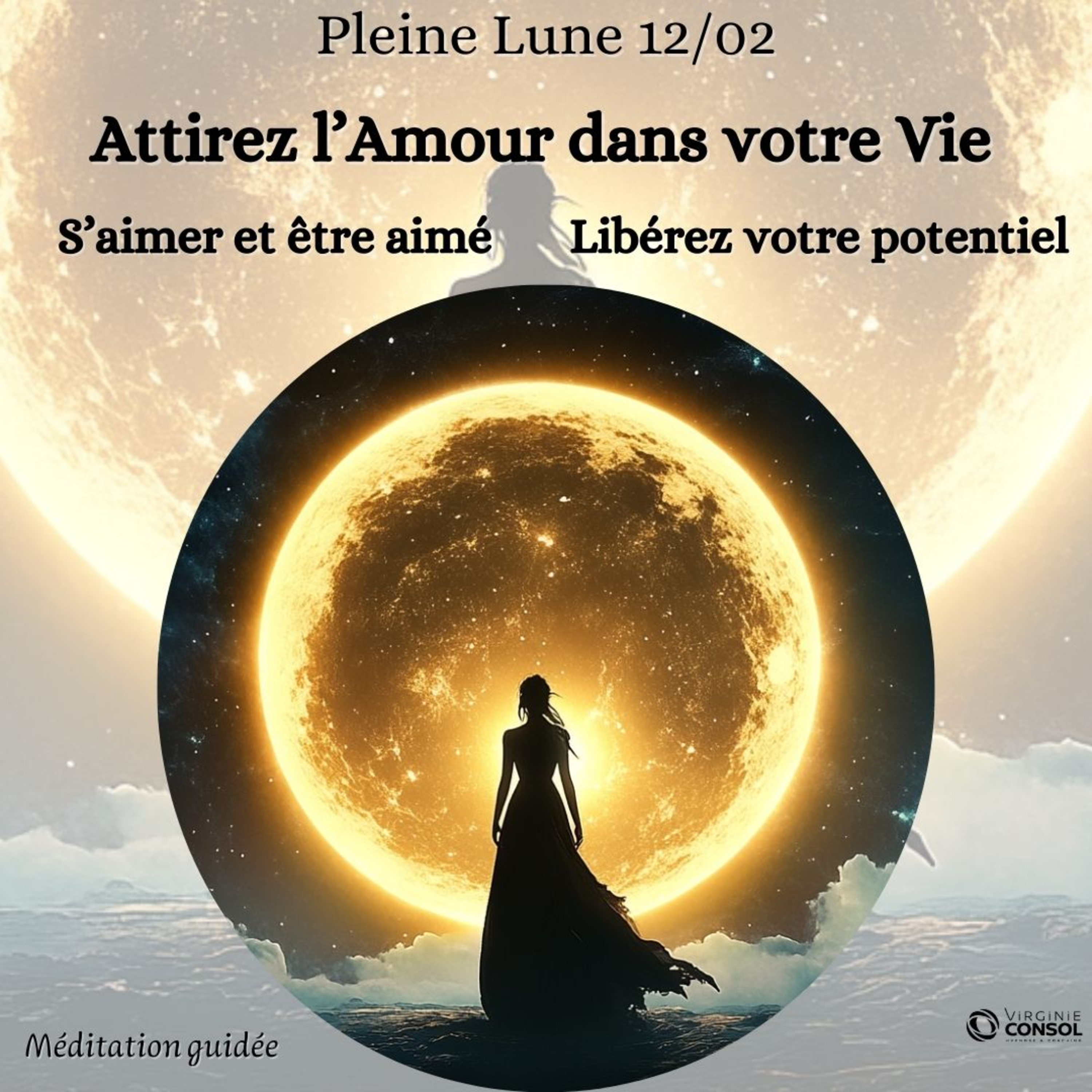 🌕 Pleine Lune 12 Février en Lion 🌕 S'aimer et Attirer l’Amour 💗 Méditation Guidée 35mn 🧘 432Hz 🎶 episode artwork