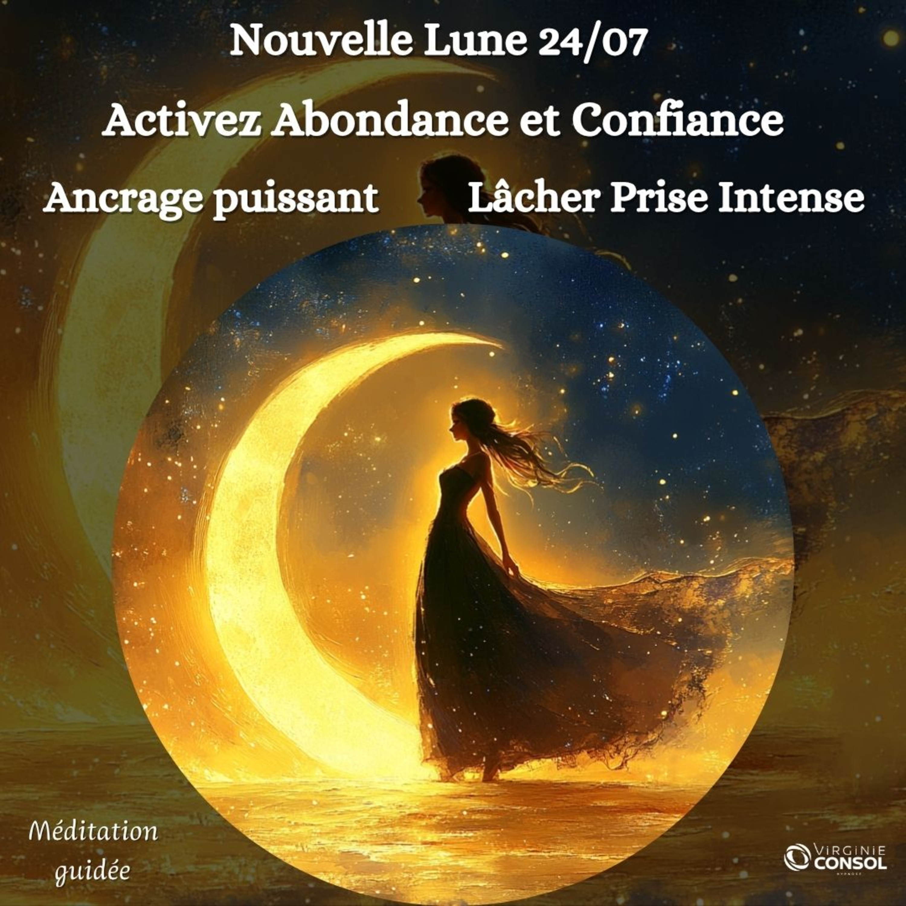 🌚 Nouvelle Lune 24 Juillet 🌚 Ancrage et Lacher prise 🌳 Méditation Guidée Abondance ✨ Theta 4 Hz episode artwork
