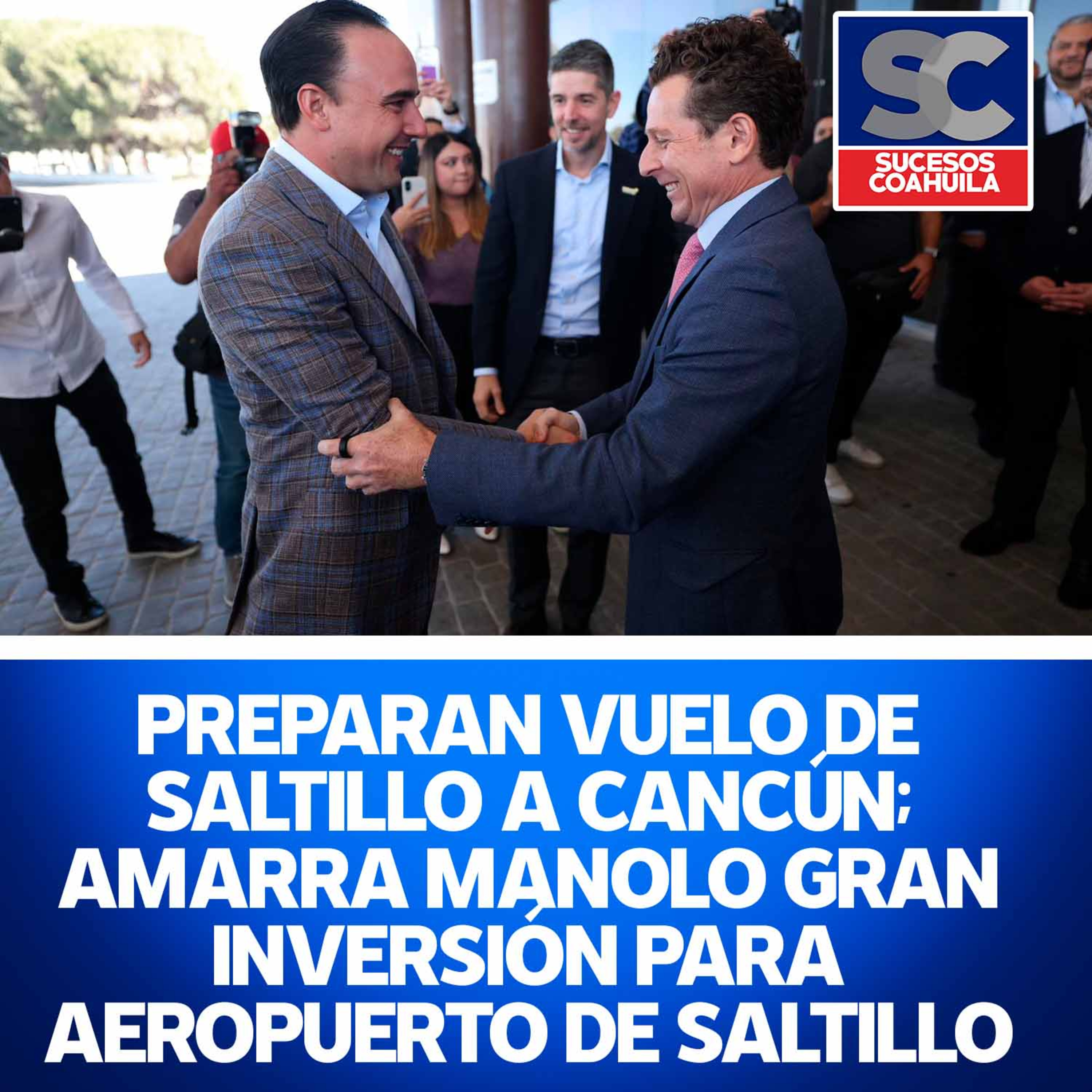 Anuncia Manolo inversión de 600 mdp para Aeropuerto de Saltillo