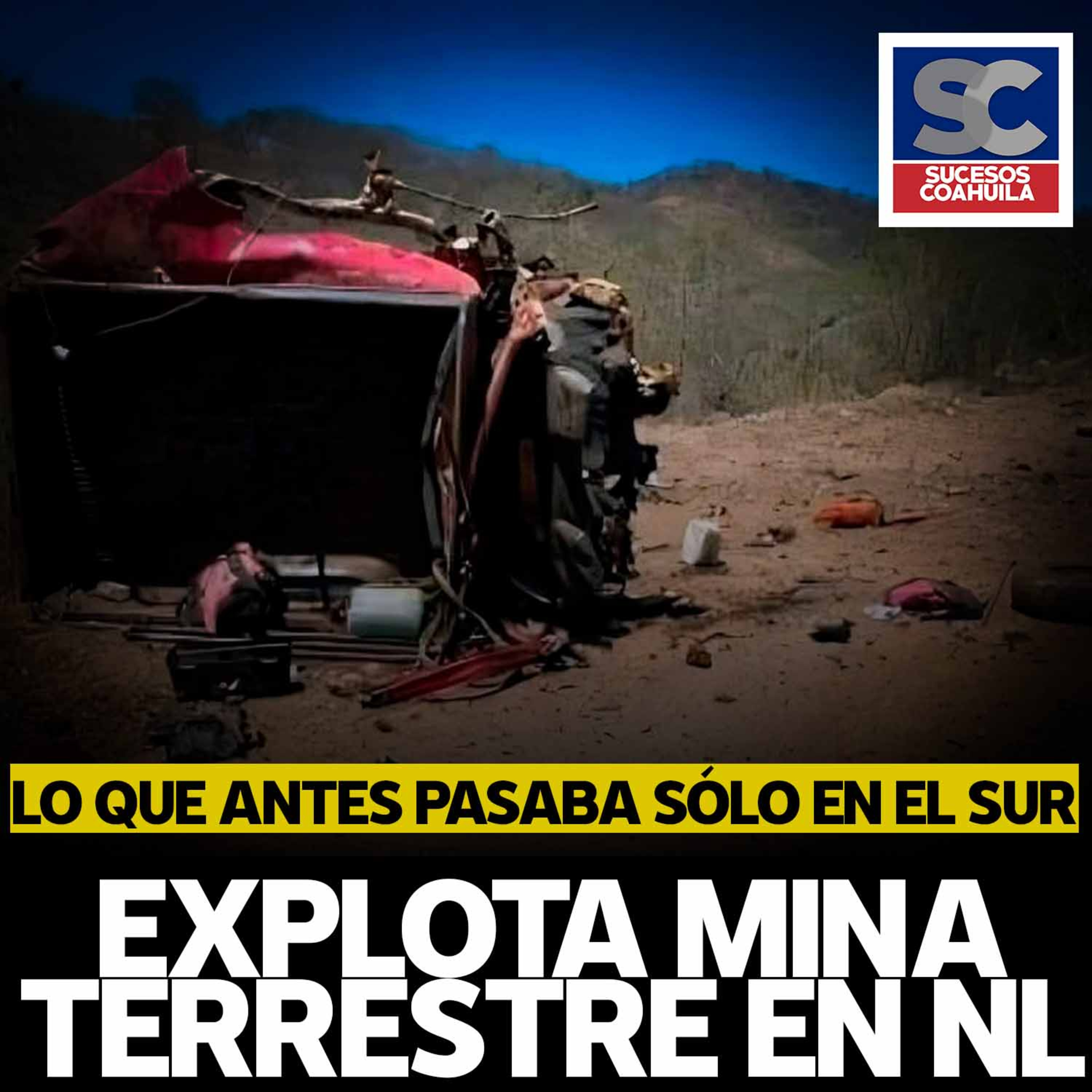 Explota mina terrestre en NL; hay 5 heridos