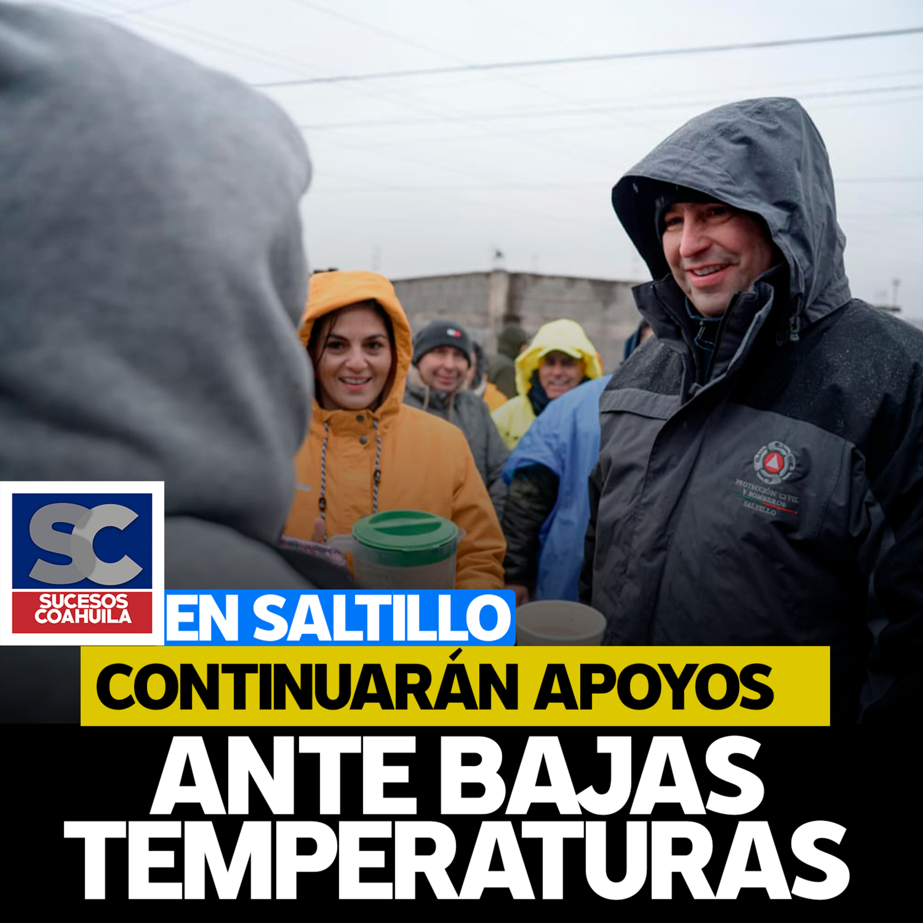 Saltillo: Continuará atención a la ciudadanía ante bajas temperaturas: Javier Díaz