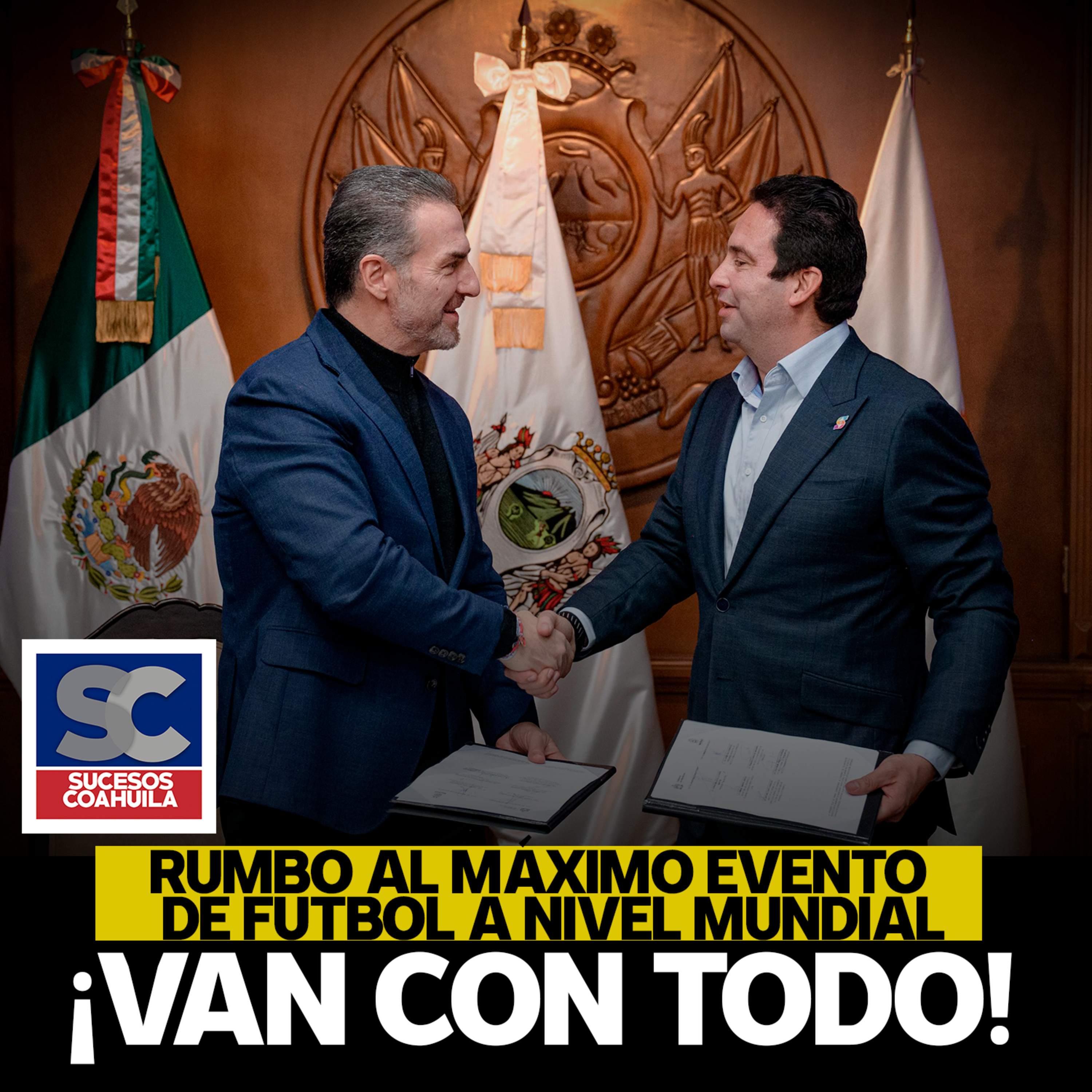 Hacen equipo Jav ier Díaz y Adrián de la Garza para máximo evento del futbol